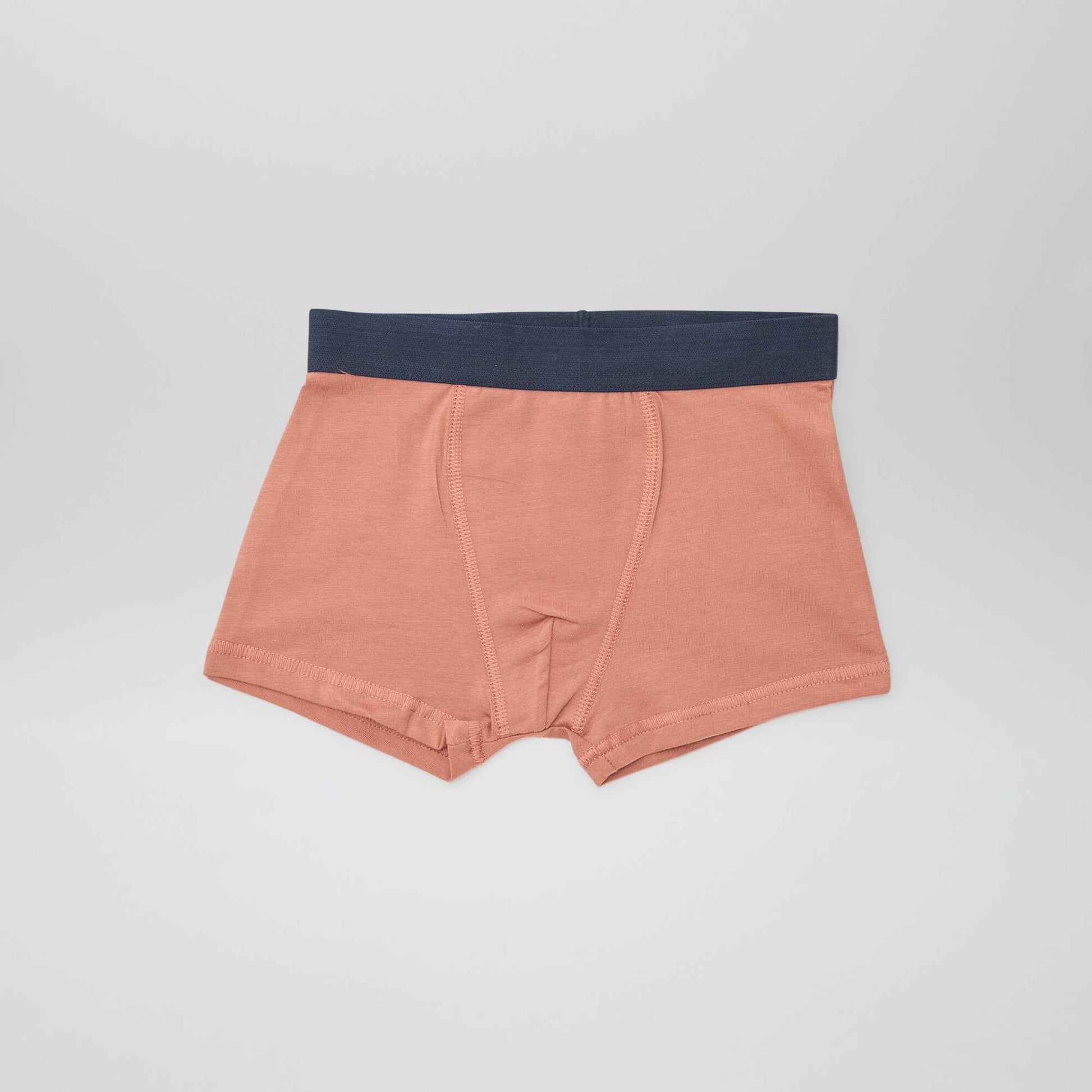 5 boxers unis BLANC