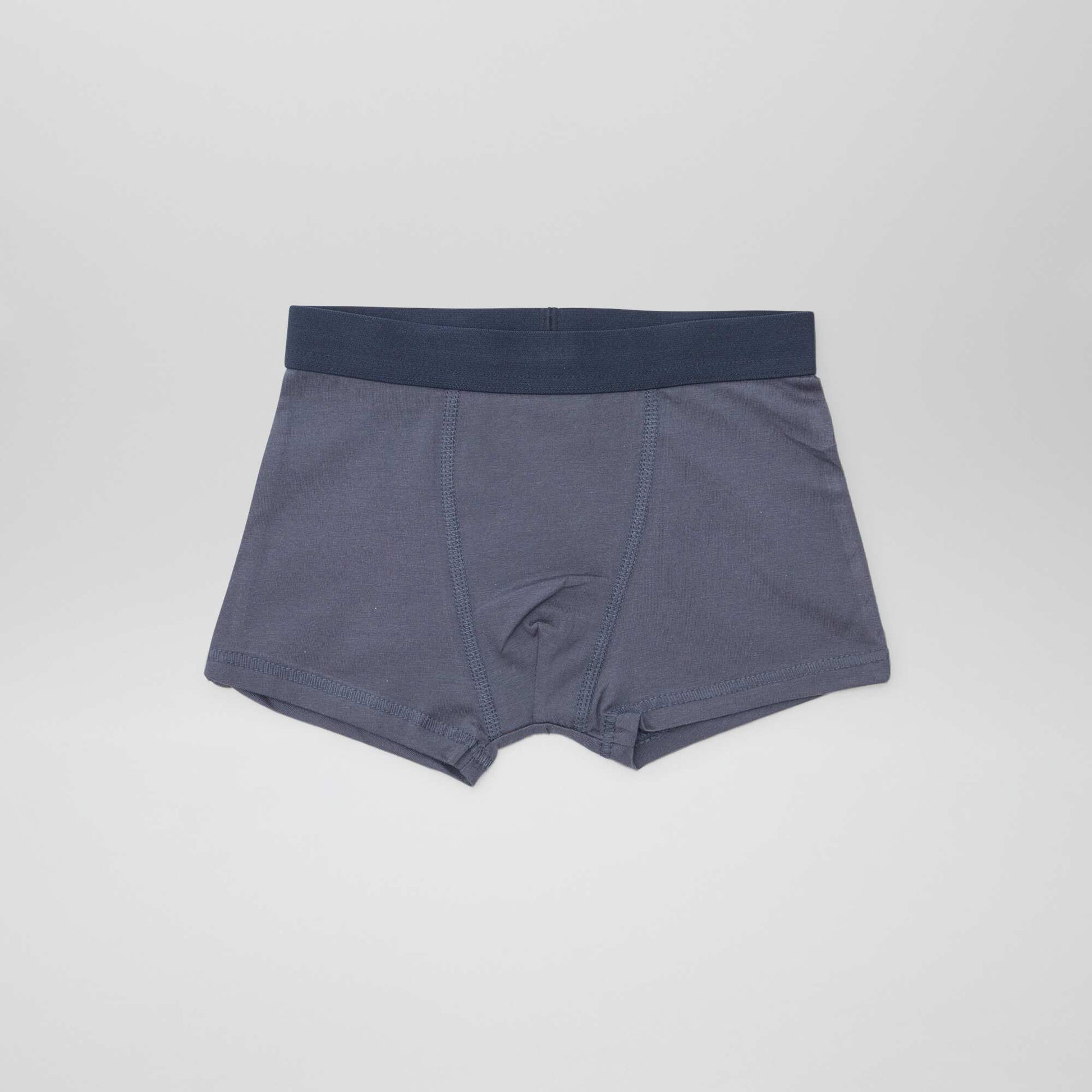 5 boxers unis BLANC