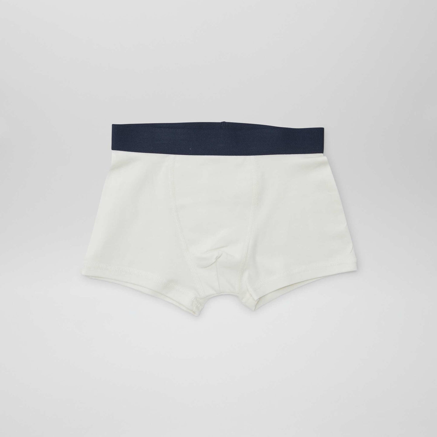 5 boxers unis BLANC
