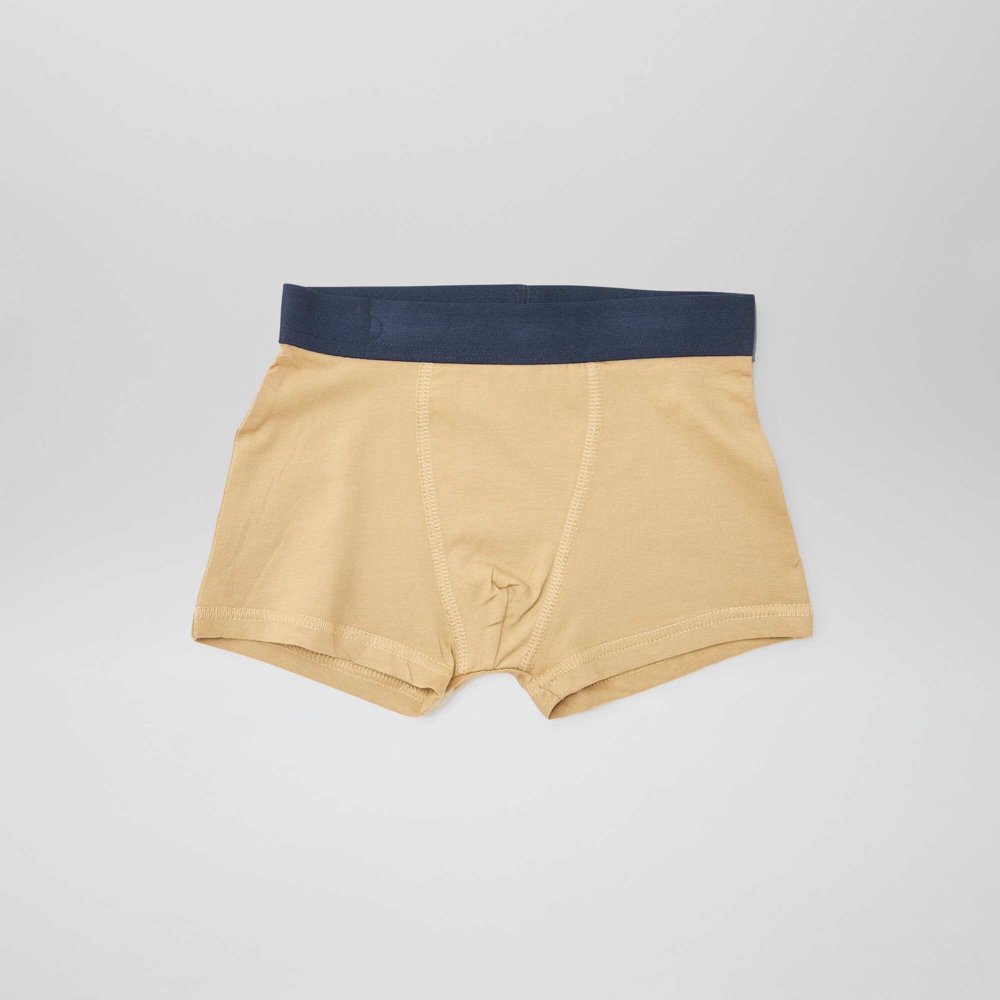 5 boxers unis BLANC