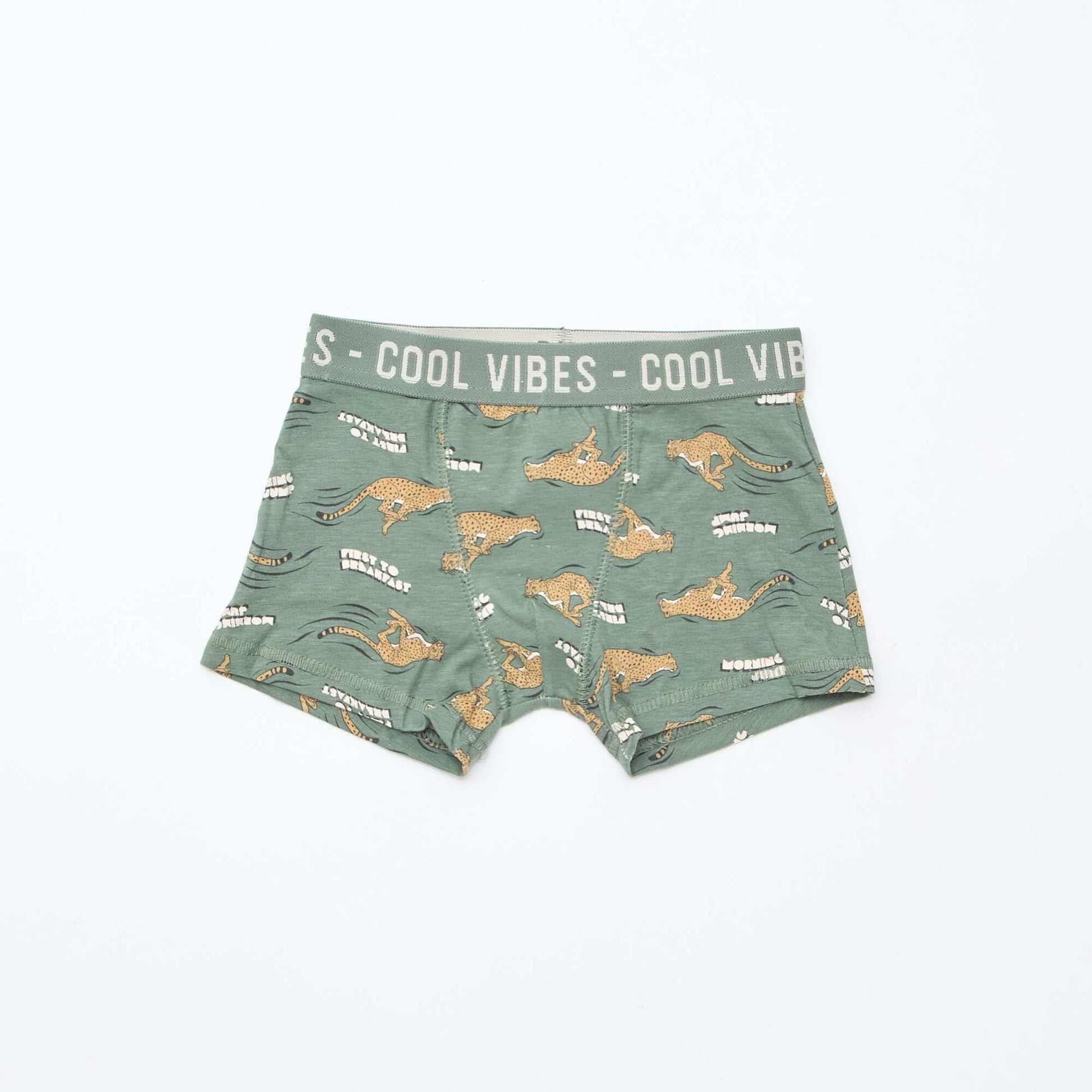 Lot de 3 boxers stretch GRIS/VERT