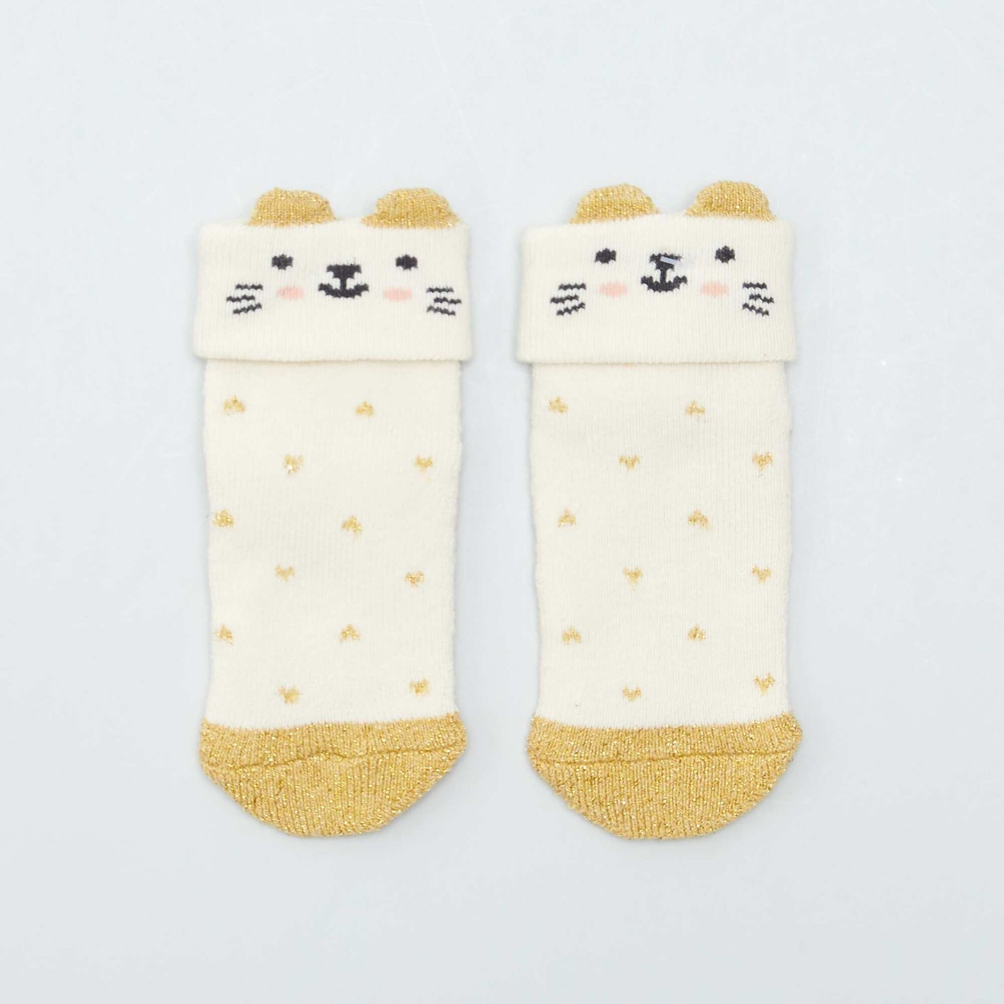 Lot de 2 paires de chaussettes BEIGE