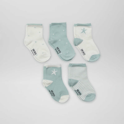 Lot de 5 paires de chaussettes VERT