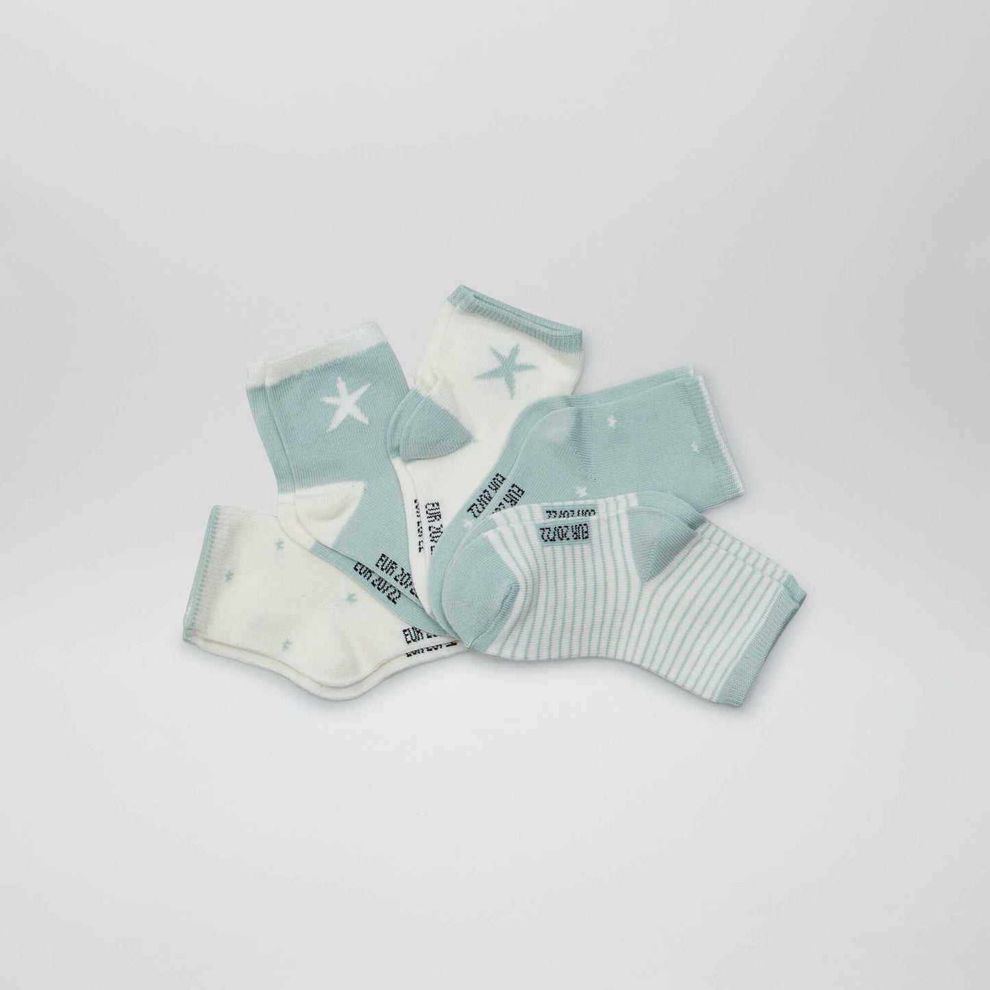 Lot de 5 paires de chaussettes VERT