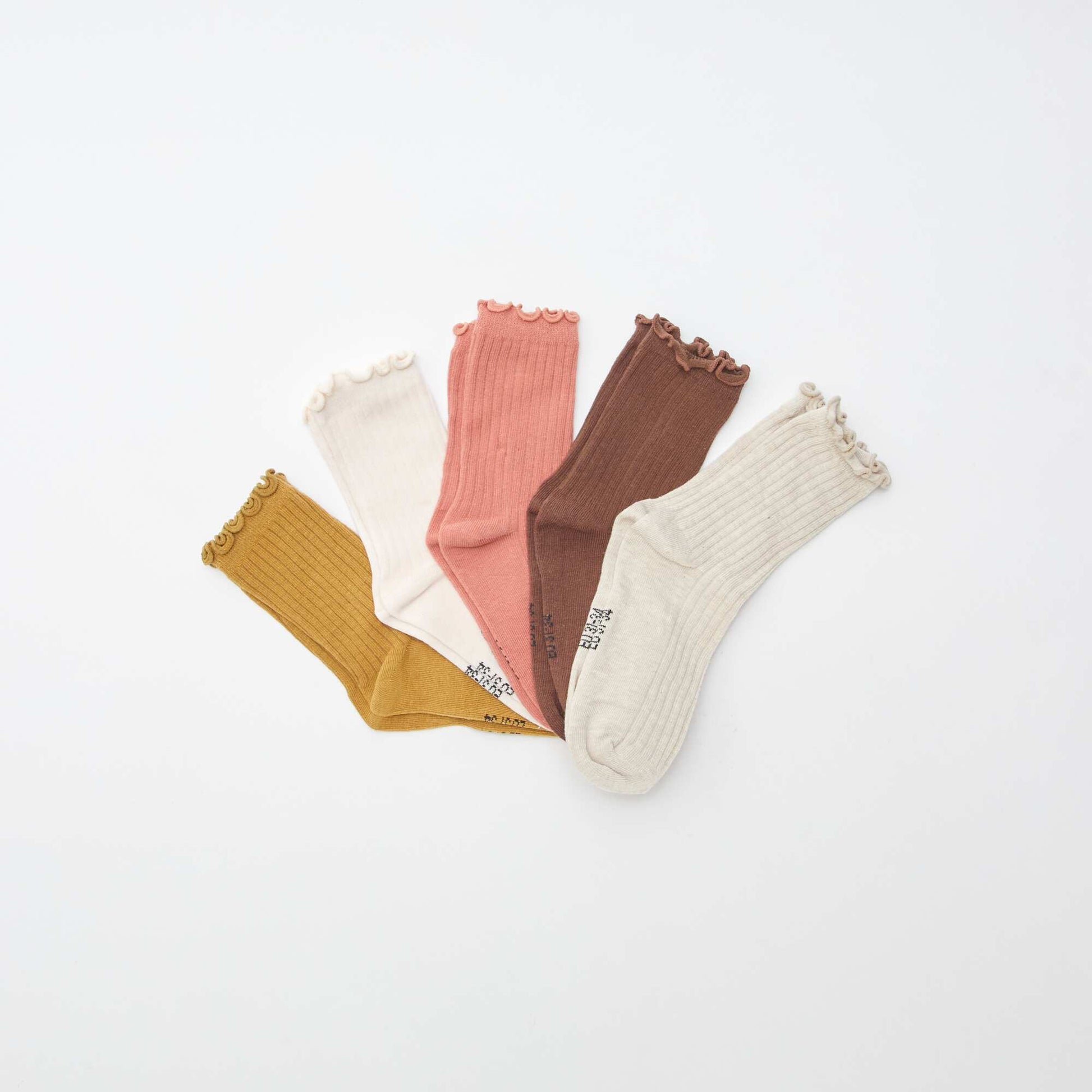 Lot de 5 paires de chaussettes BEIGE
