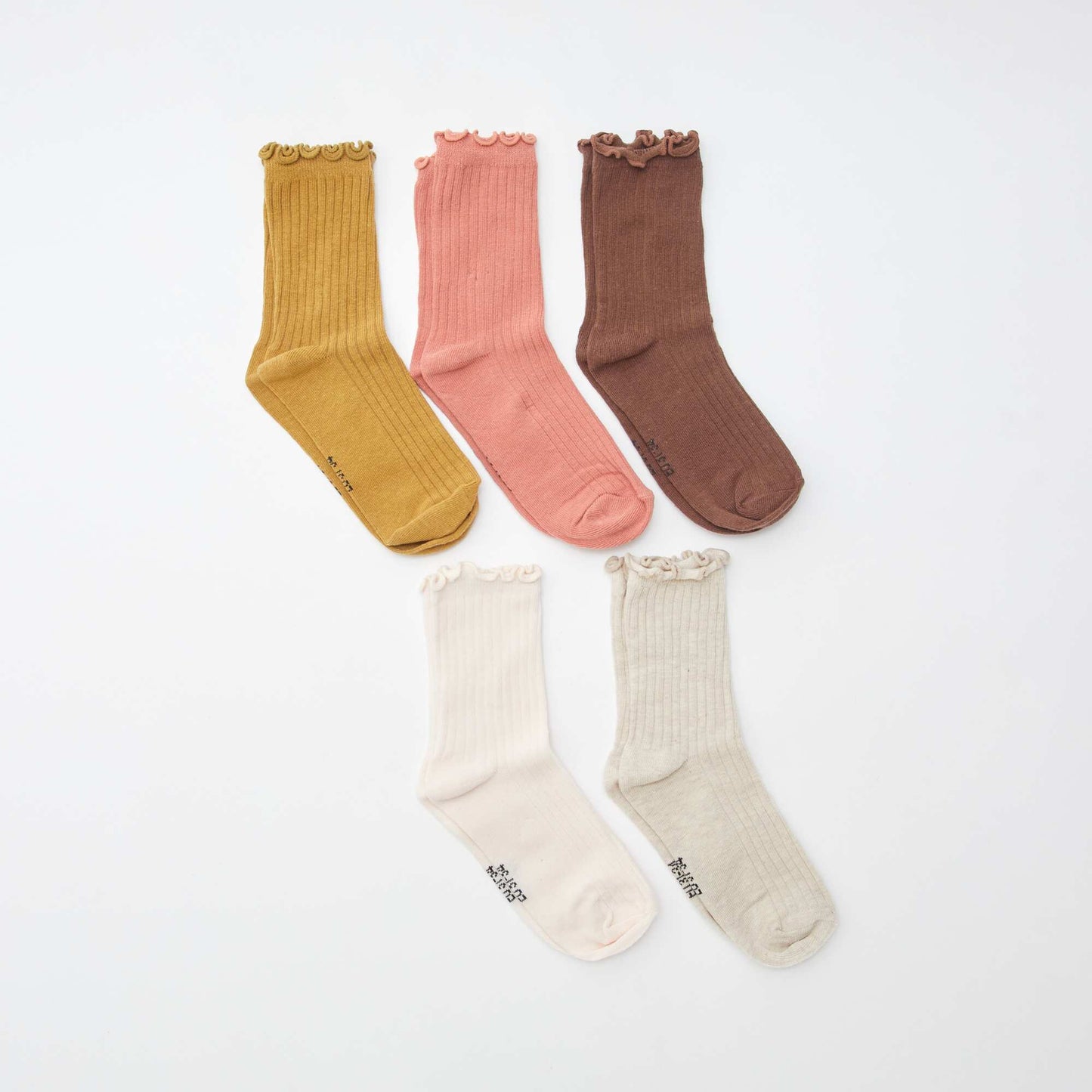 Lot de 5 paires de chaussettes BEIGE