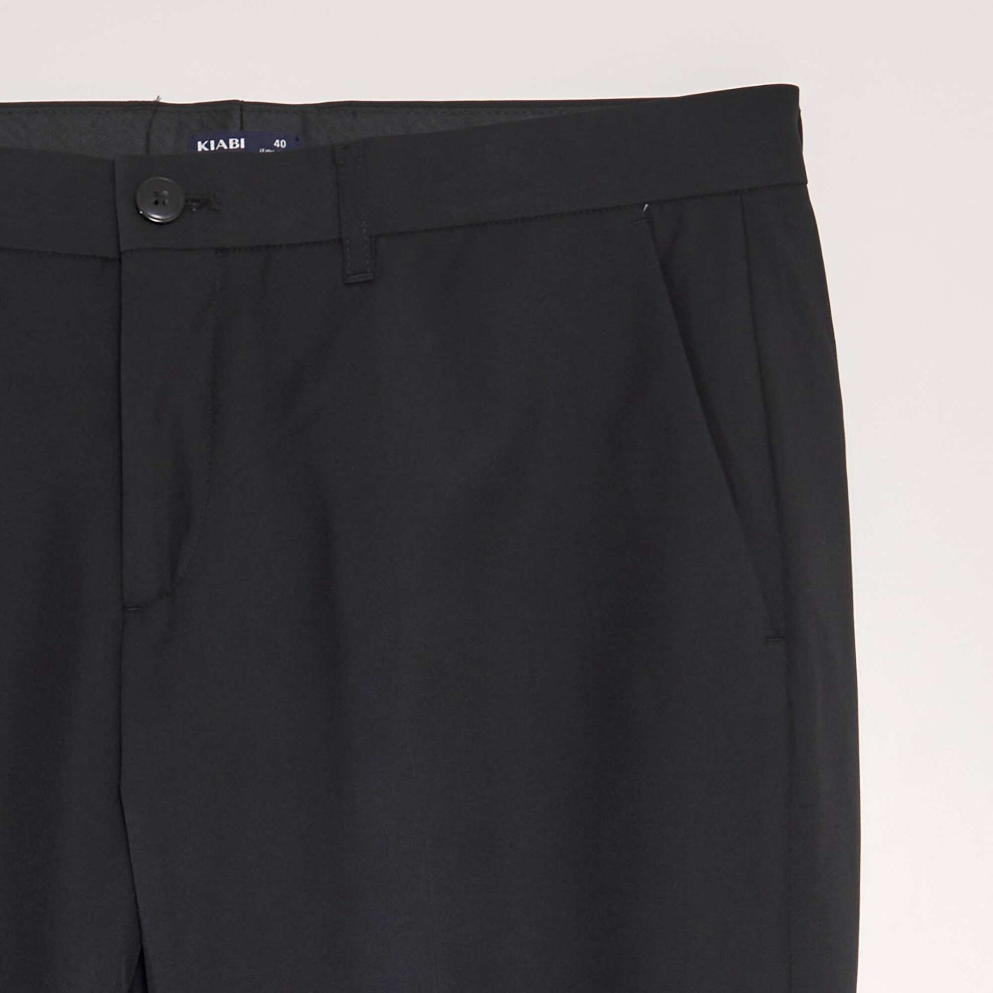Pantalon de costume slim NOIR