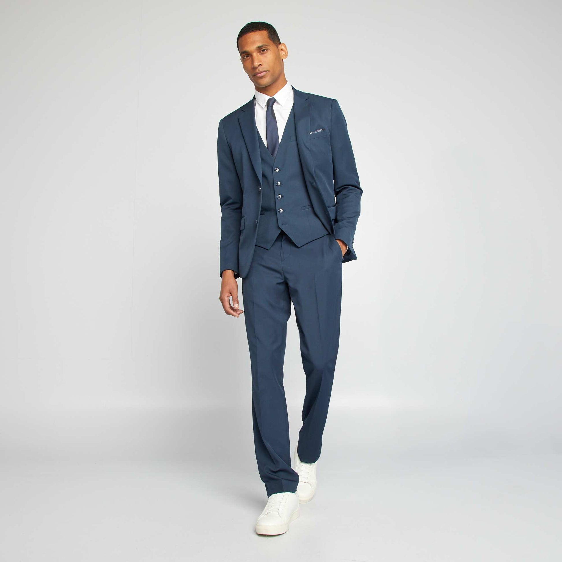 Pantalon de costume slim BLEU MARINE