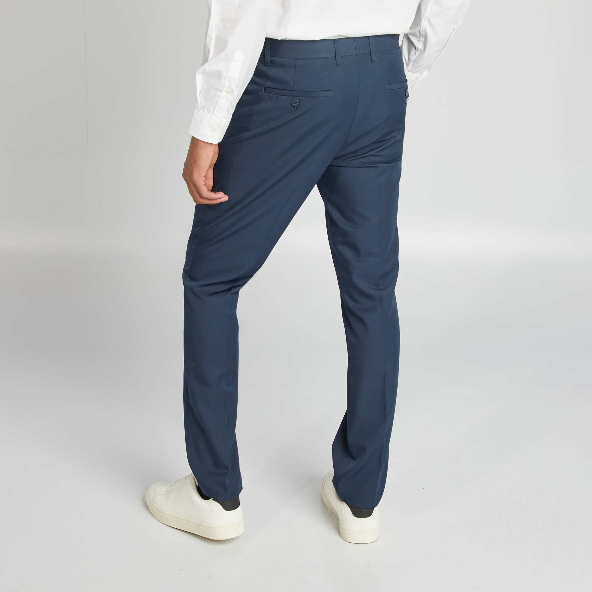 Pantalon de costume slim BLEU MARINE