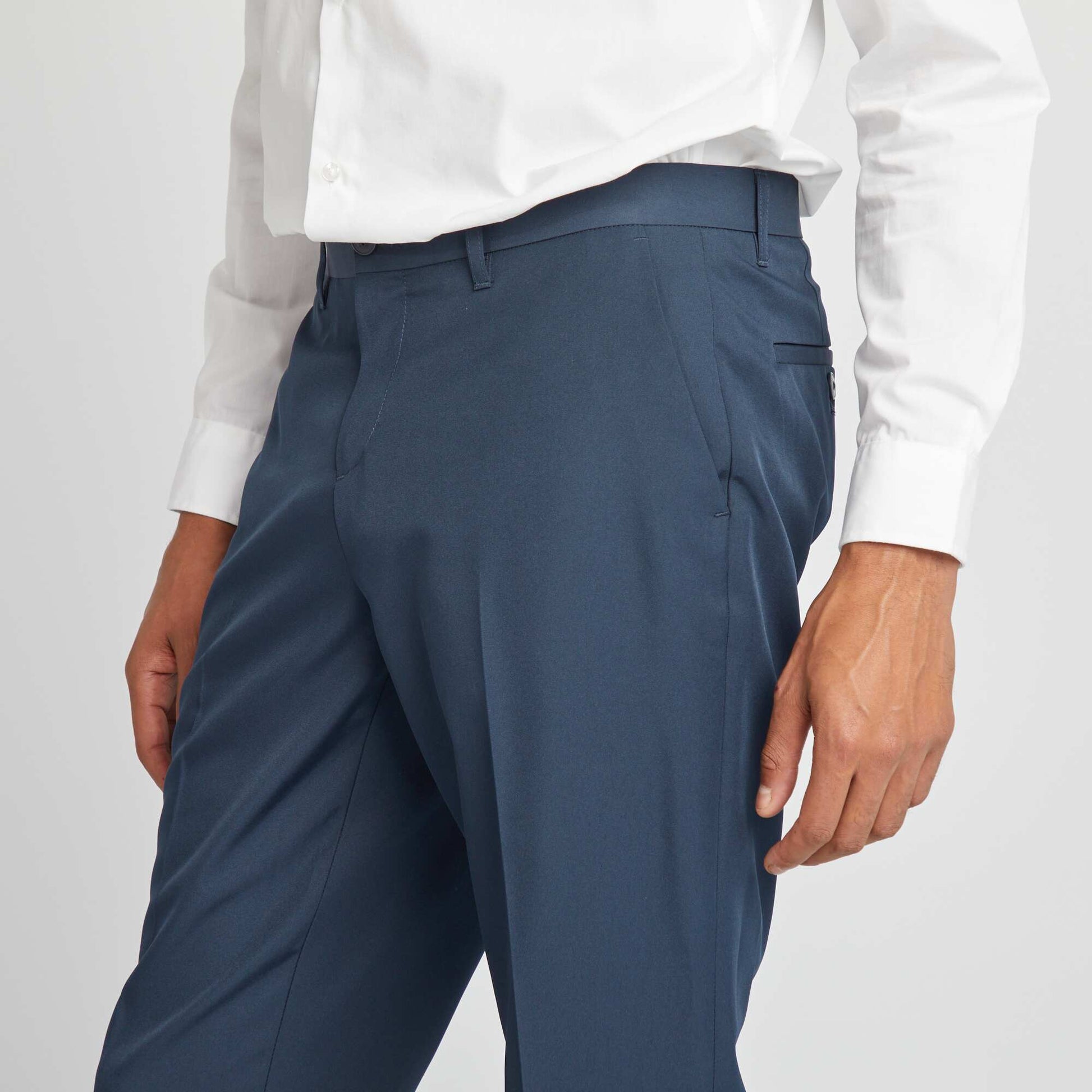 Pantalon de costume slim BLEU MARINE