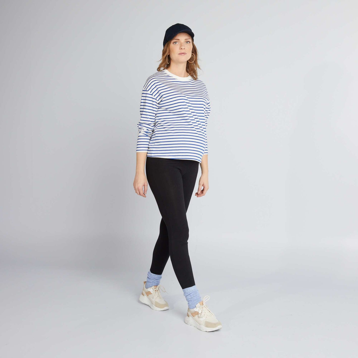 Legging grossesse long en jersey uni NOIR