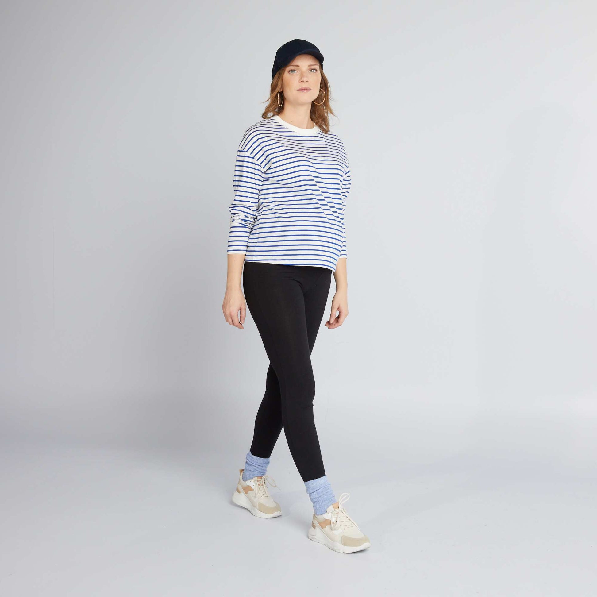 Legging grossesse long en jersey uni NOIR