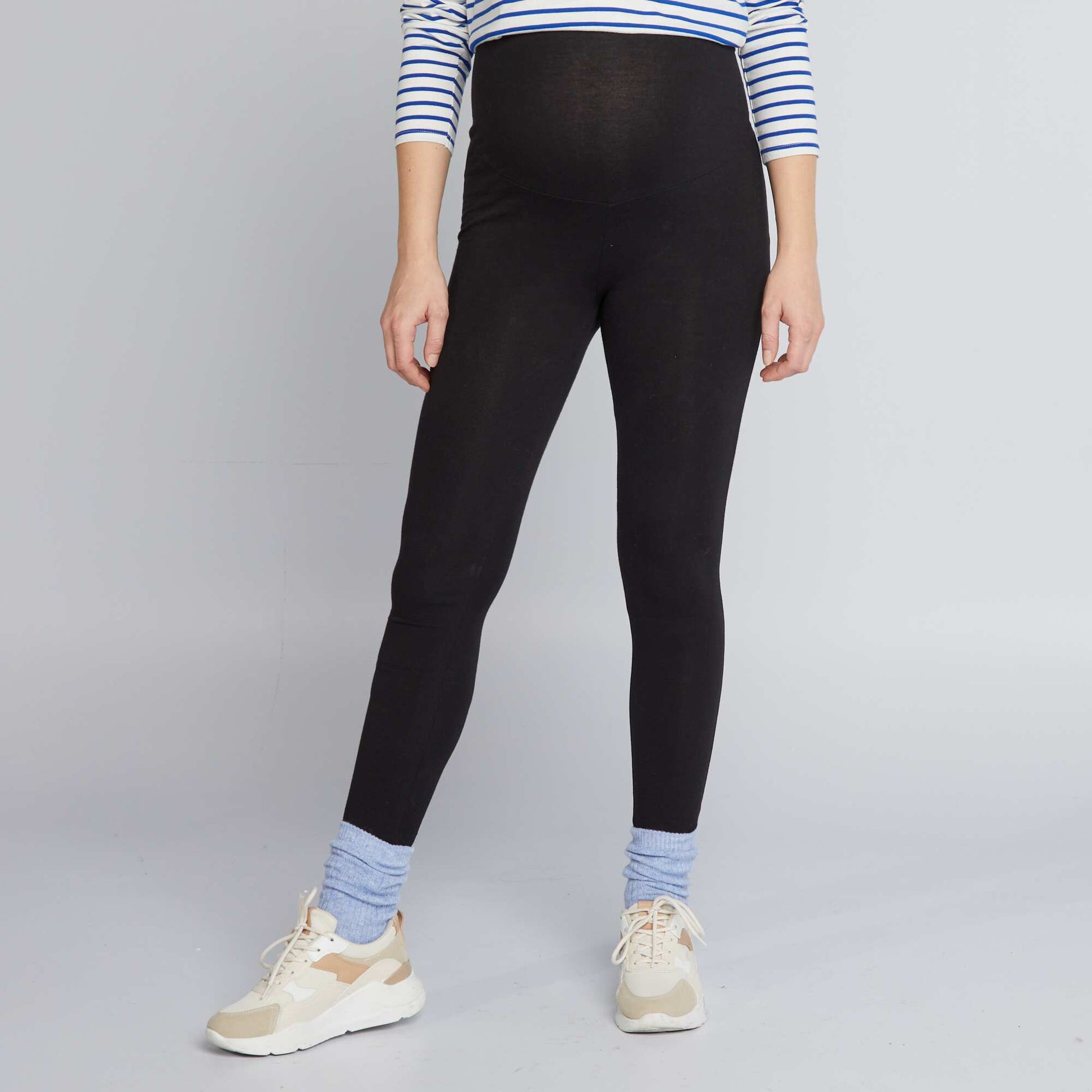 Legging grossesse long en jersey uni NOIR