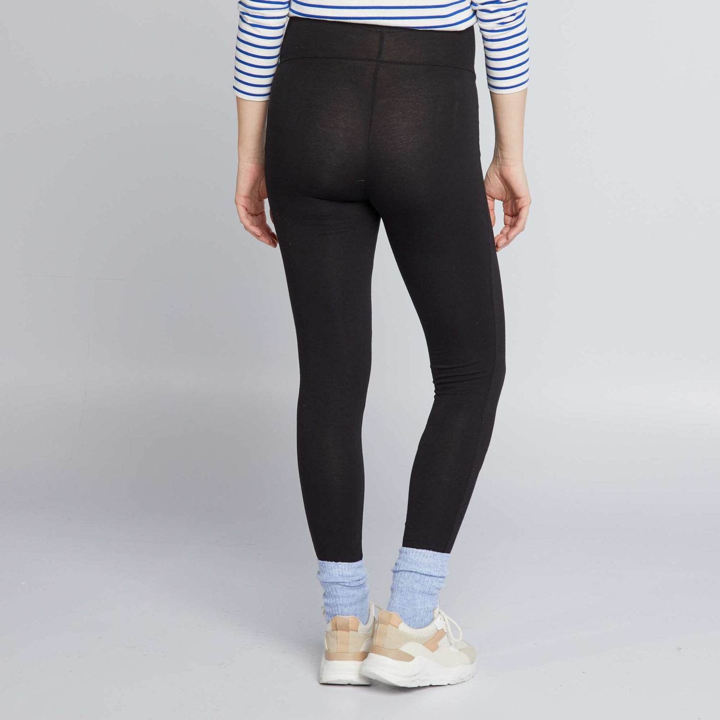Legging grossesse long en jersey uni NOIR