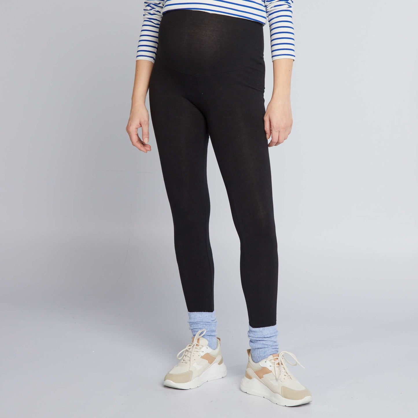 Legging grossesse long en jersey uni NOIR