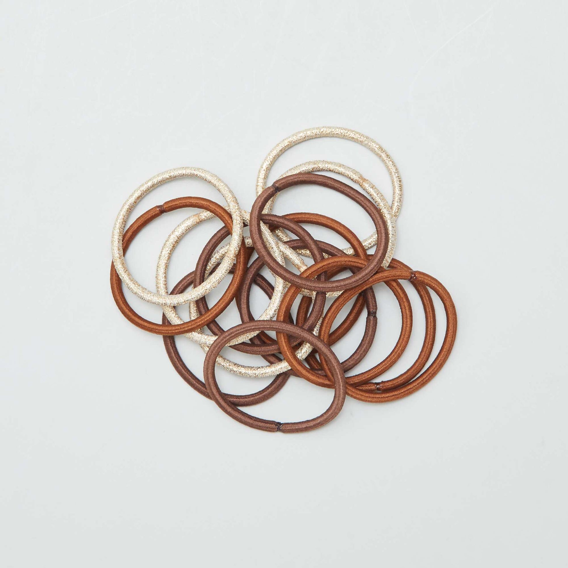 Lot de 15 élastiques BEIGE