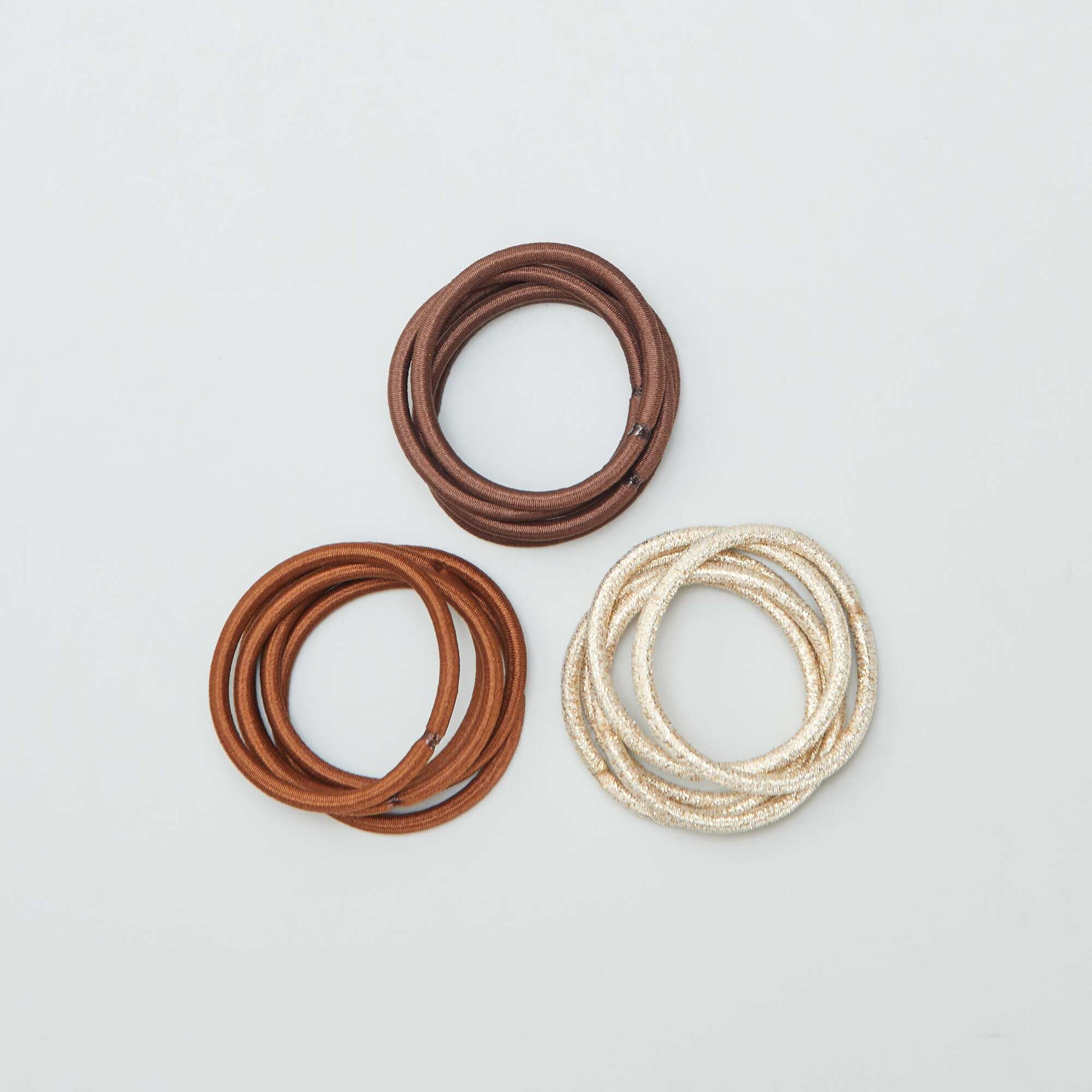 Lot de 15 élastiques BEIGE