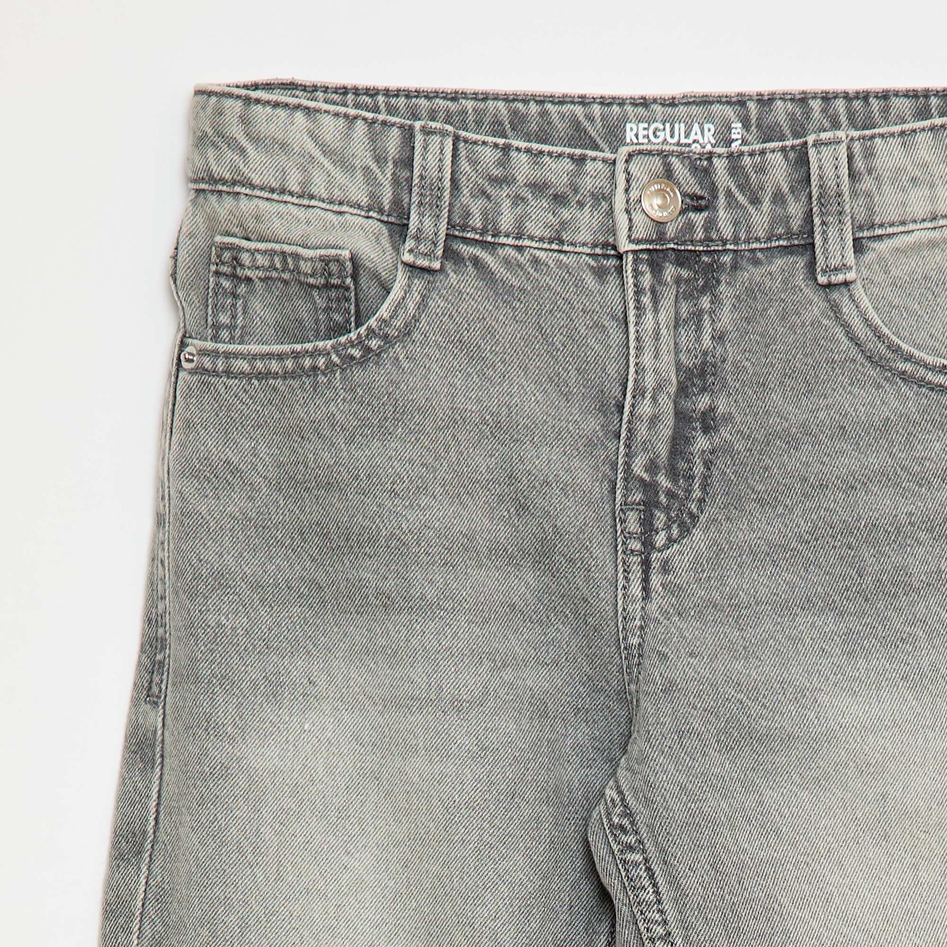 Jean droit à 5 poches GRIS