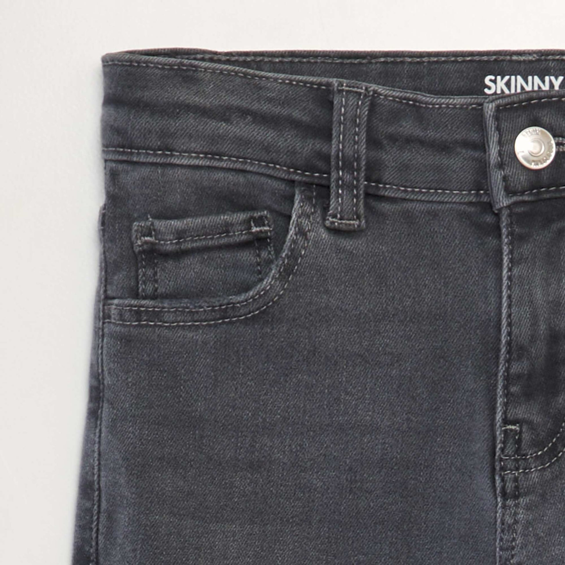 Pantalon en denim skinny GRIS ANTHRACITE