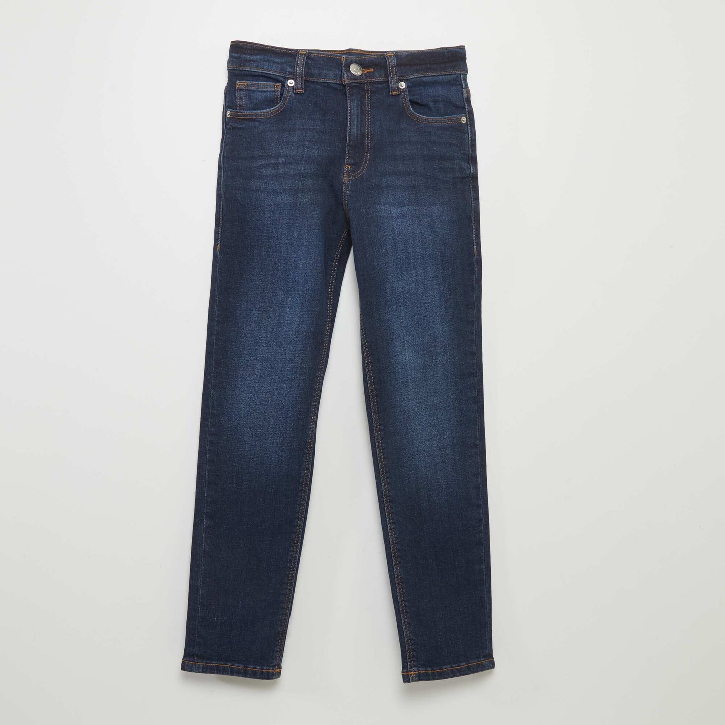 Jean slim taille ajustable BLEU