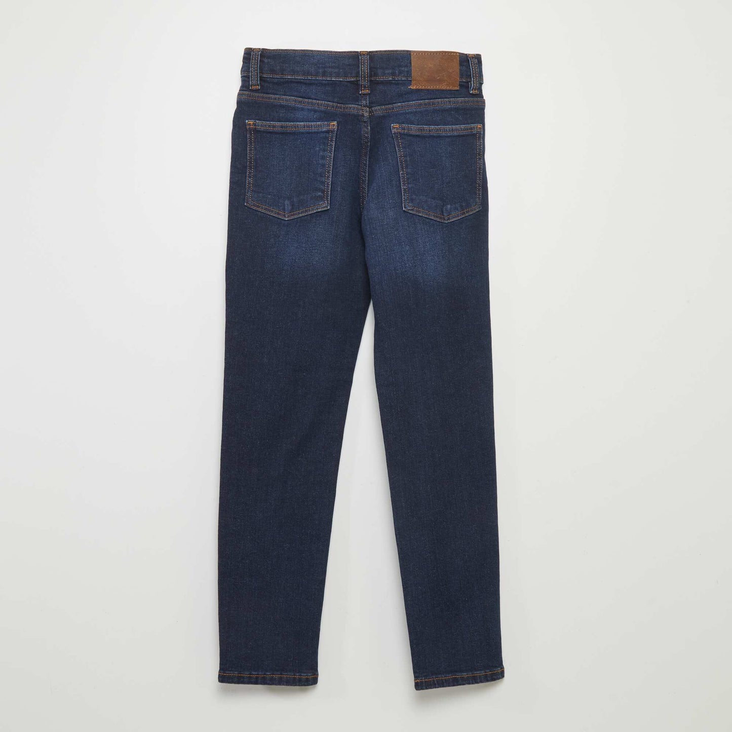 Jean slim taille ajustable BLEU