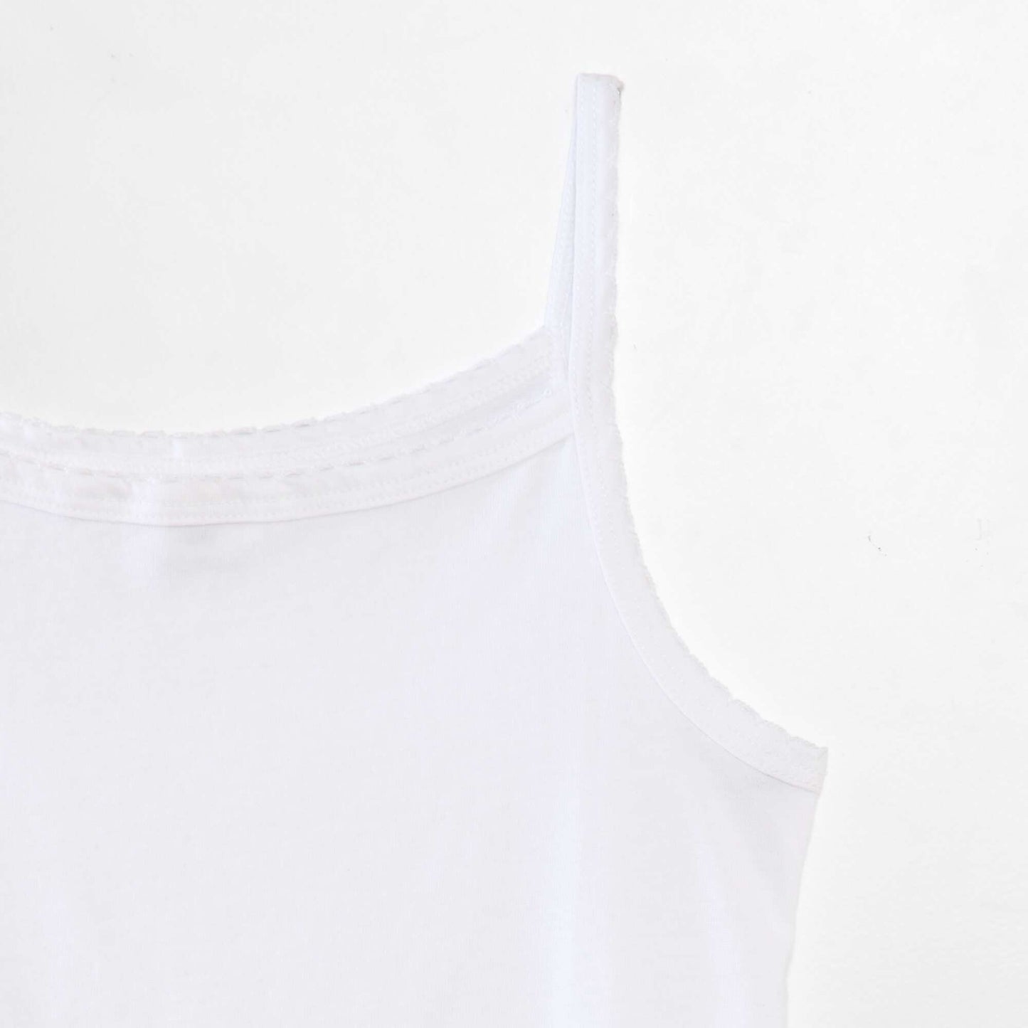 Lot de 3 débardeurs coton BLANC