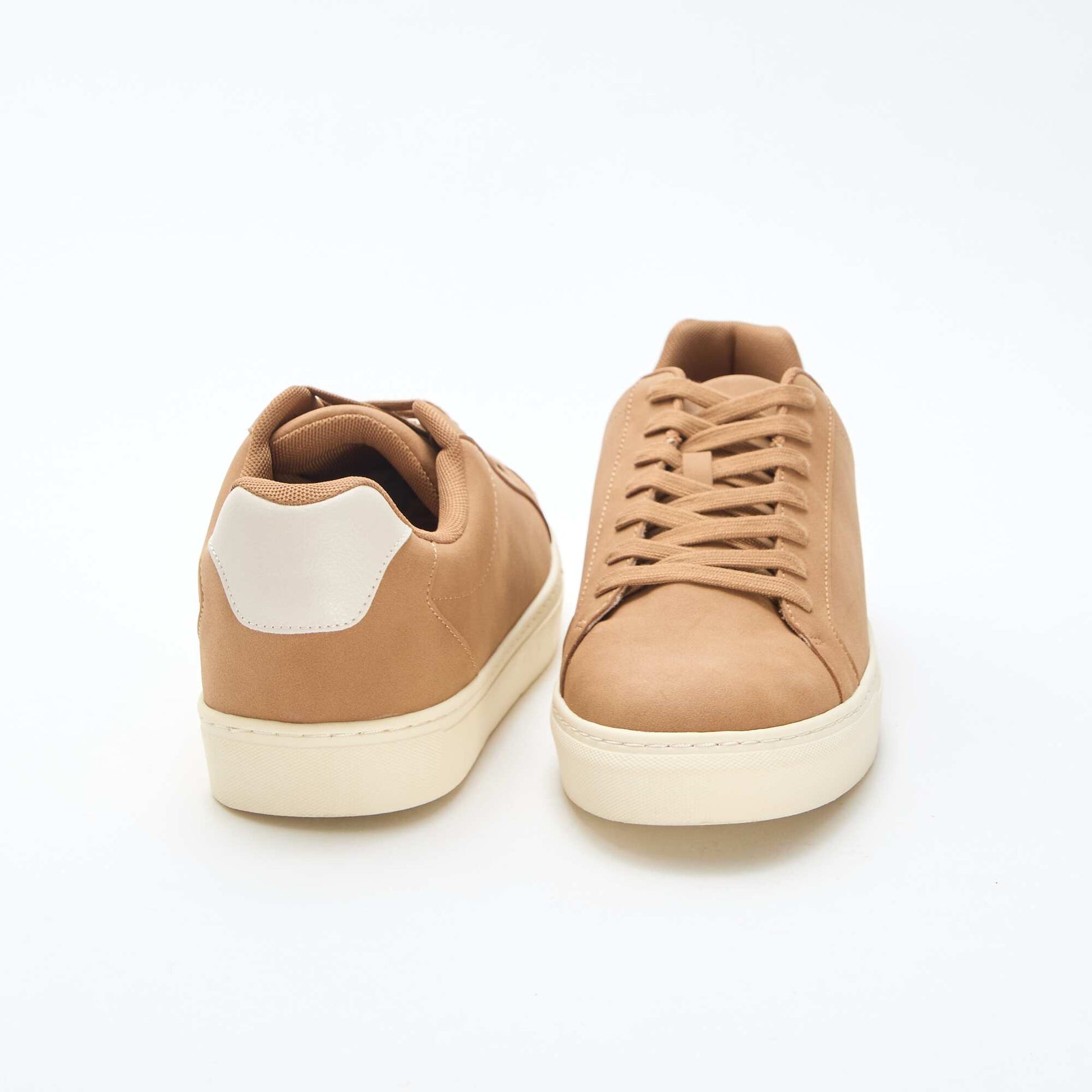 Baskets basses texturées BEIGE