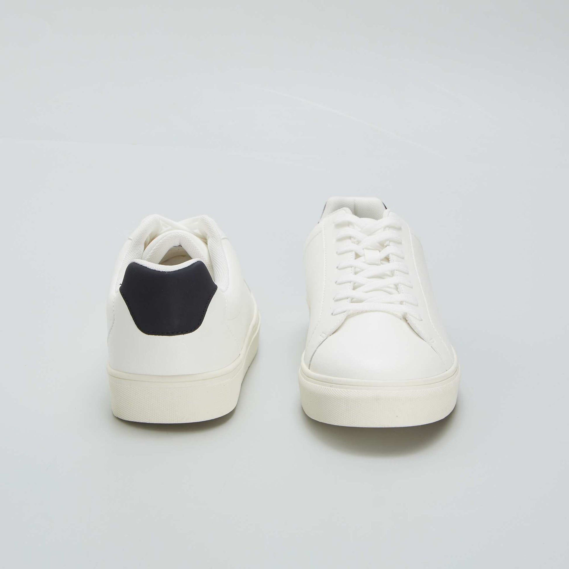 Baskets basses texturées BLANC
