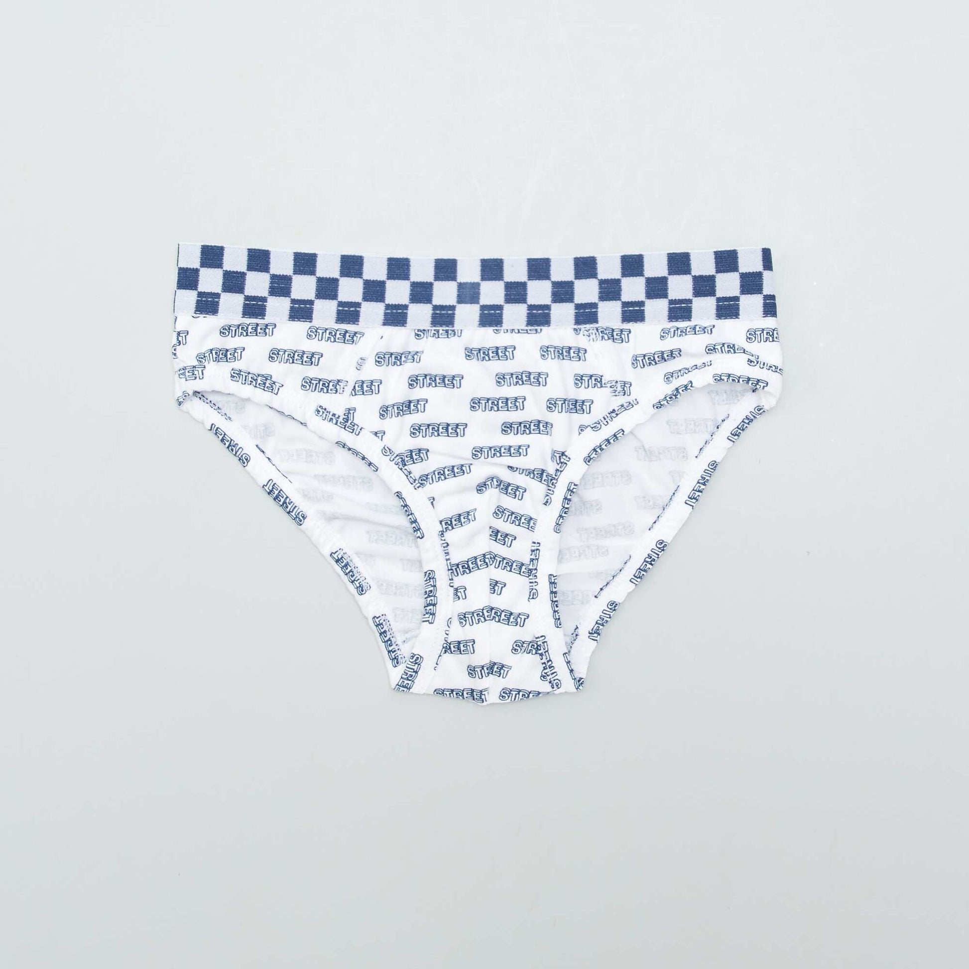 Lot de 3 slips avec imprimé BLANC/VERT