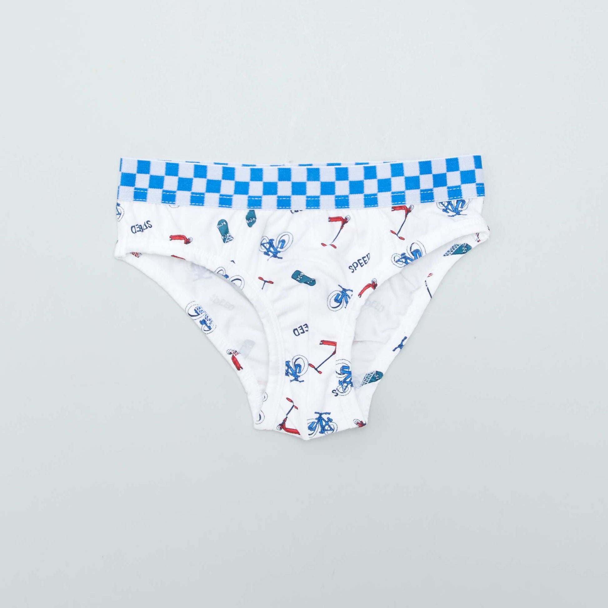 Lot de 3 slips avec imprimé BLANC/VERT