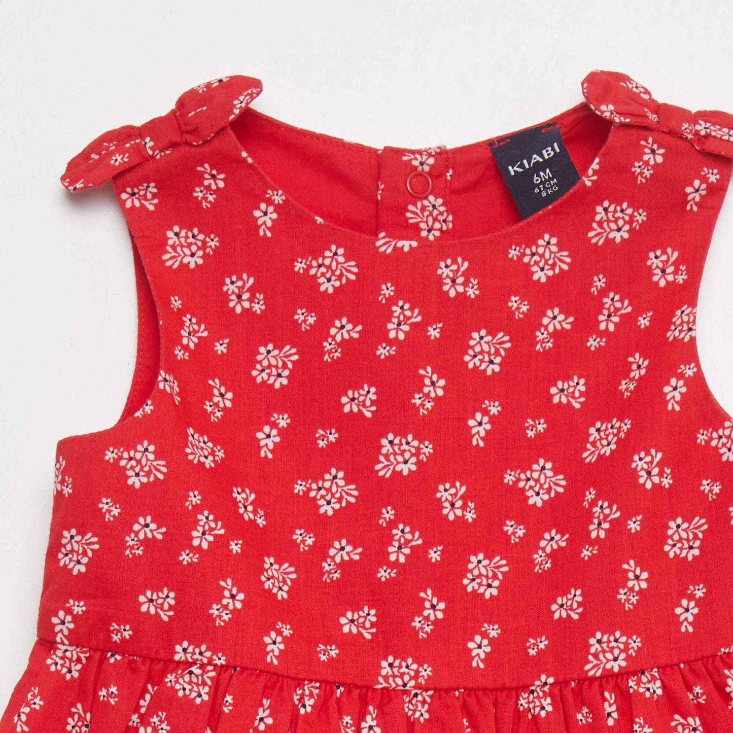 Robe sans manches à motif ROUGE