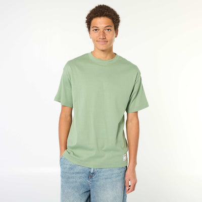 T-shirt col rond en coton VERT