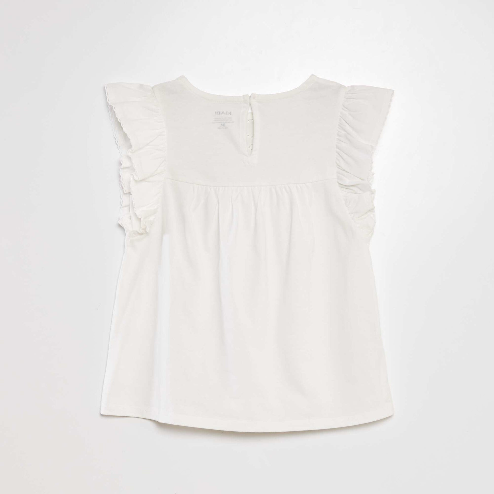 T-shirt avec broderie BLANC