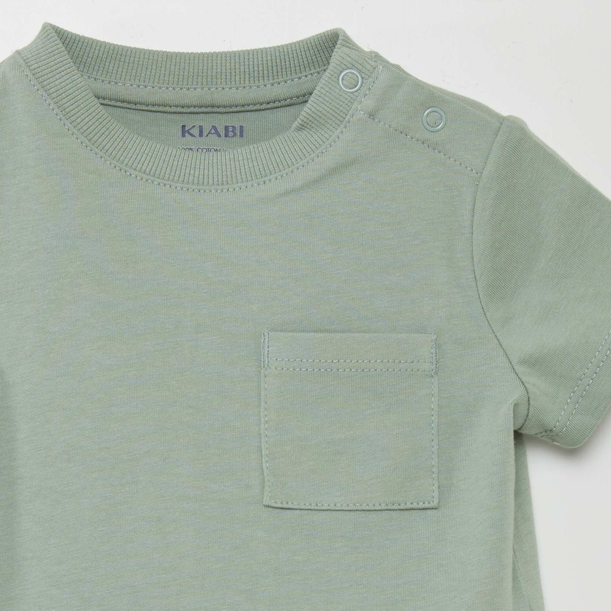 T-shirt à manches courtes avec poches VERT