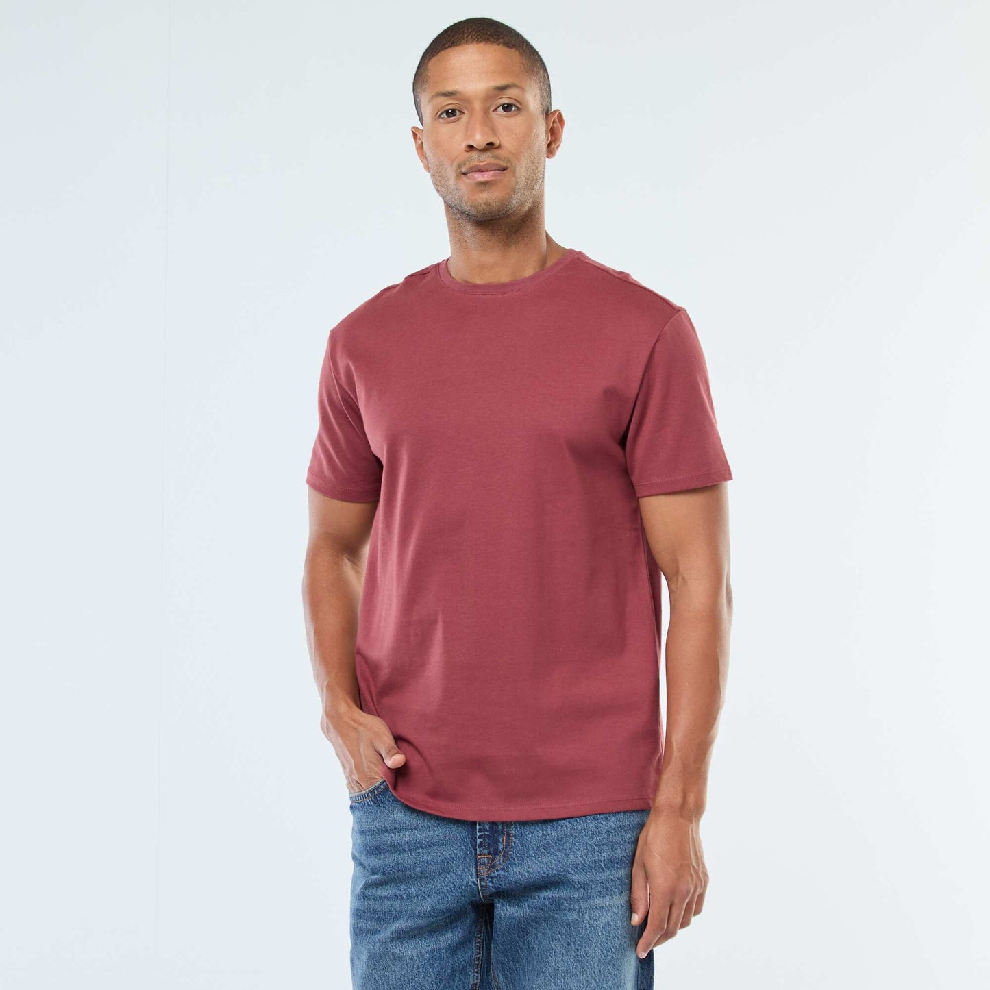 T-shirt à col rond en coton - Tough Cotton™ ROUGE