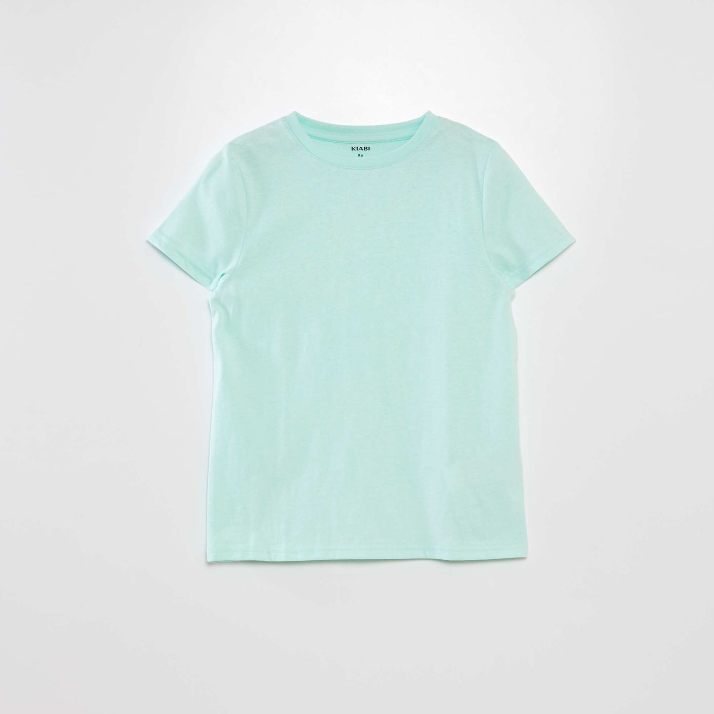 T-shirt uni à col rond VERT