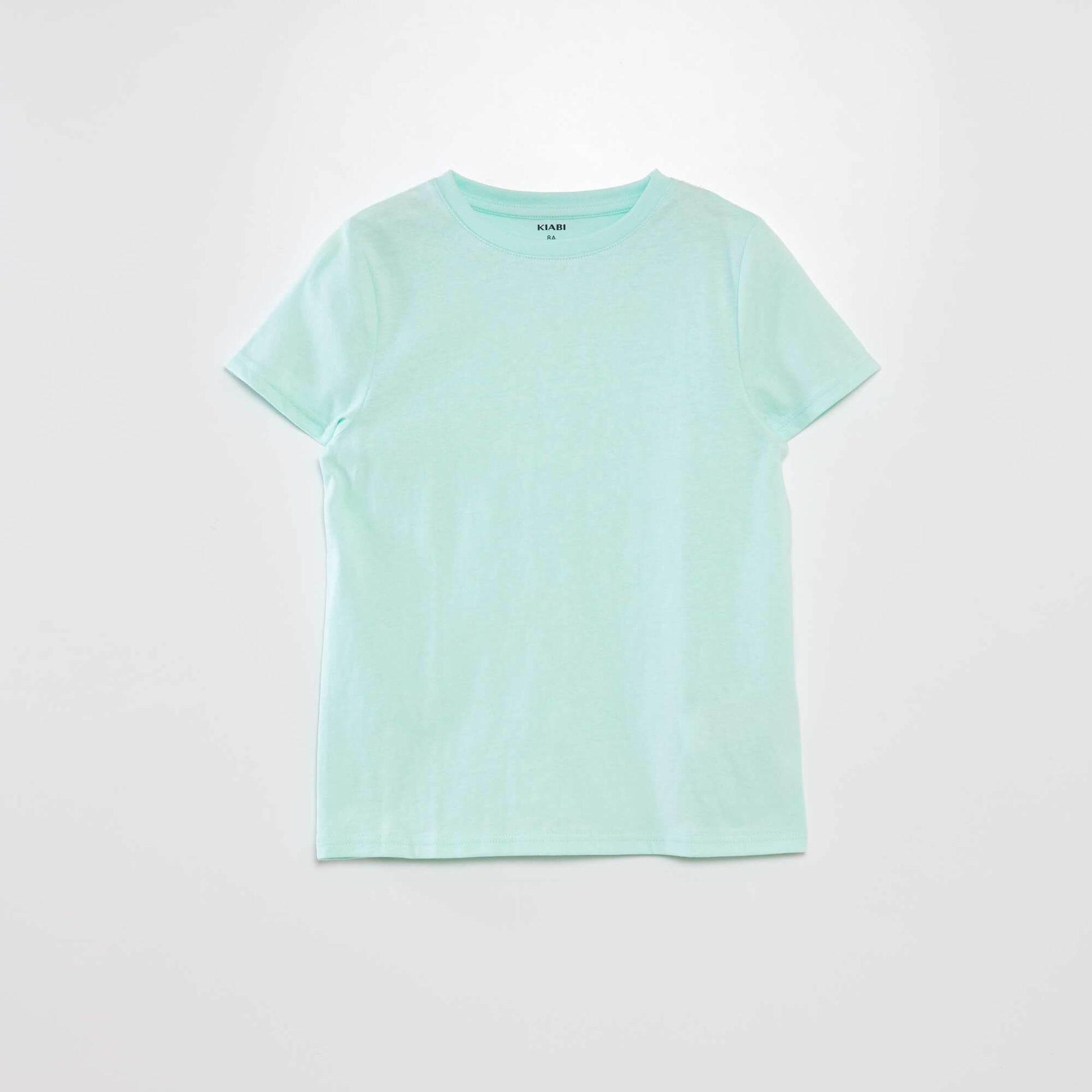 T-shirt uni à col rond VERT