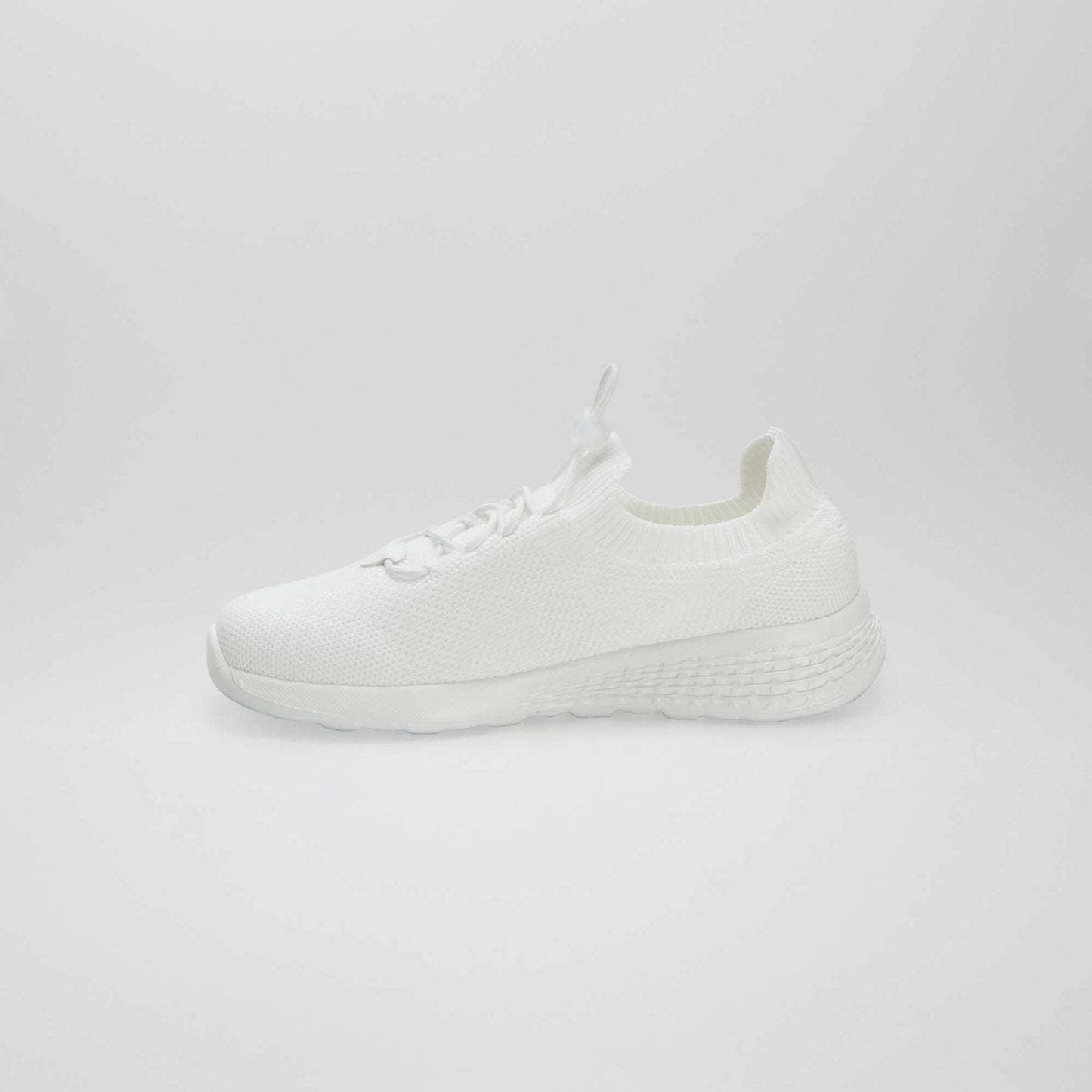 Baskets type running BLANC