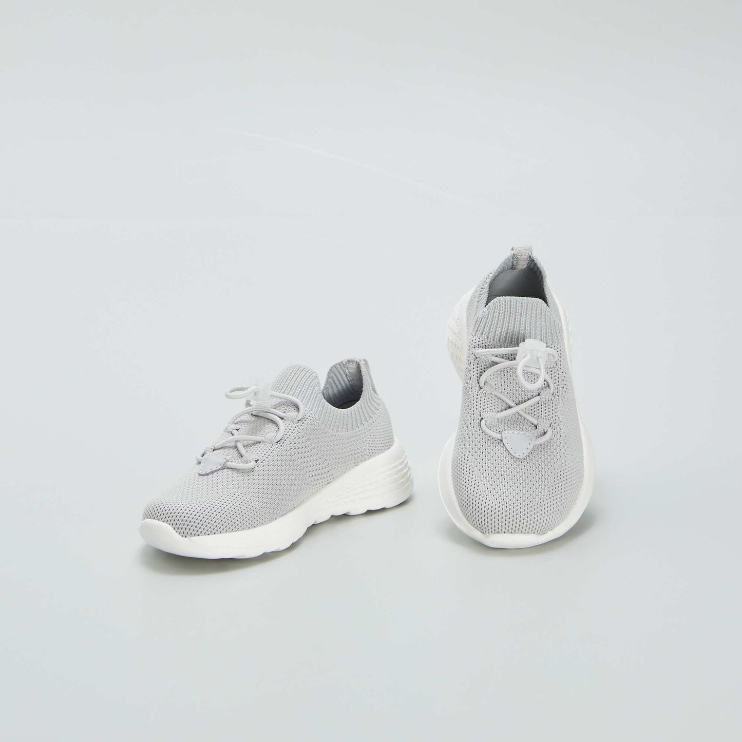 Baskets en mesh esprit running GRIS