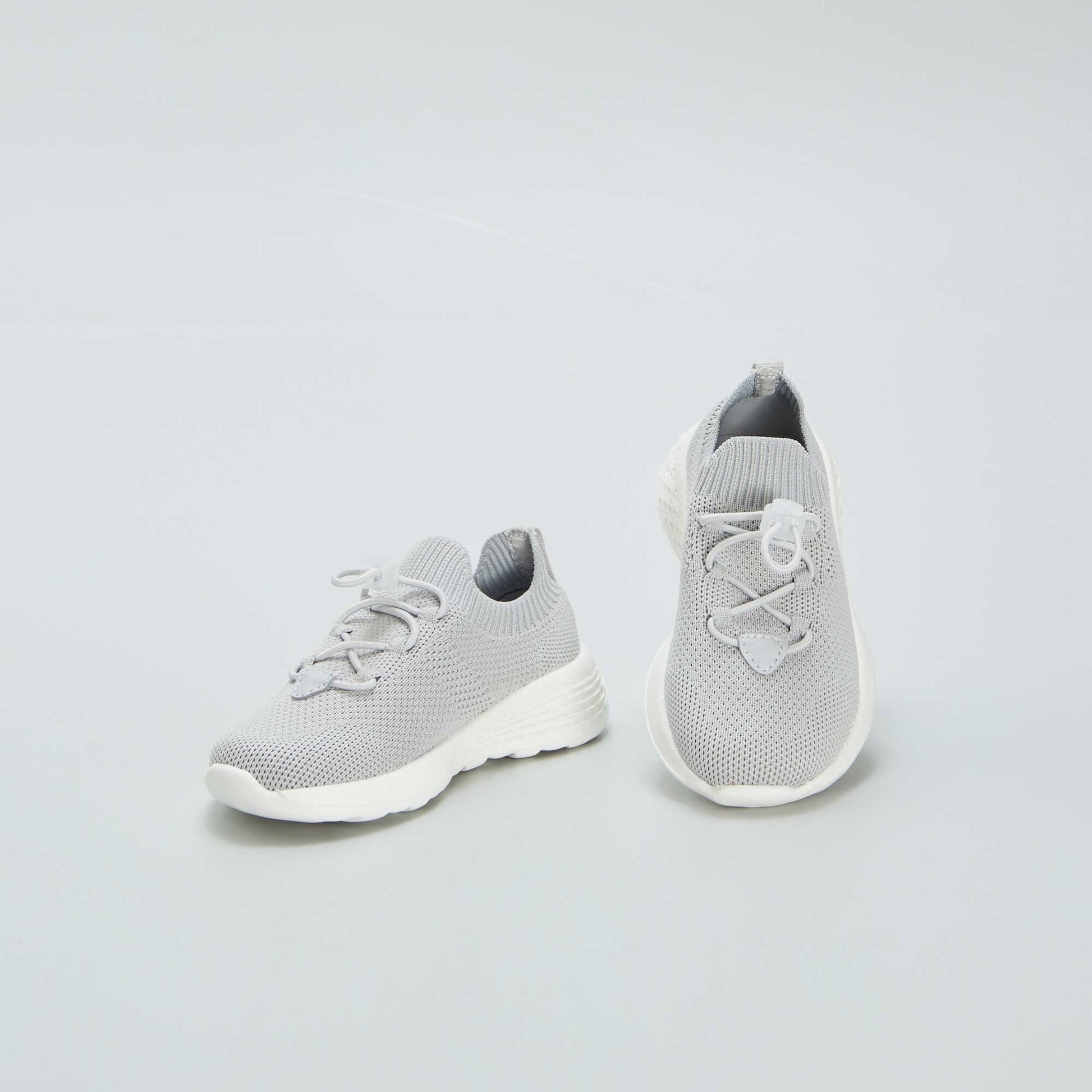 Baskets en mesh esprit running GRIS