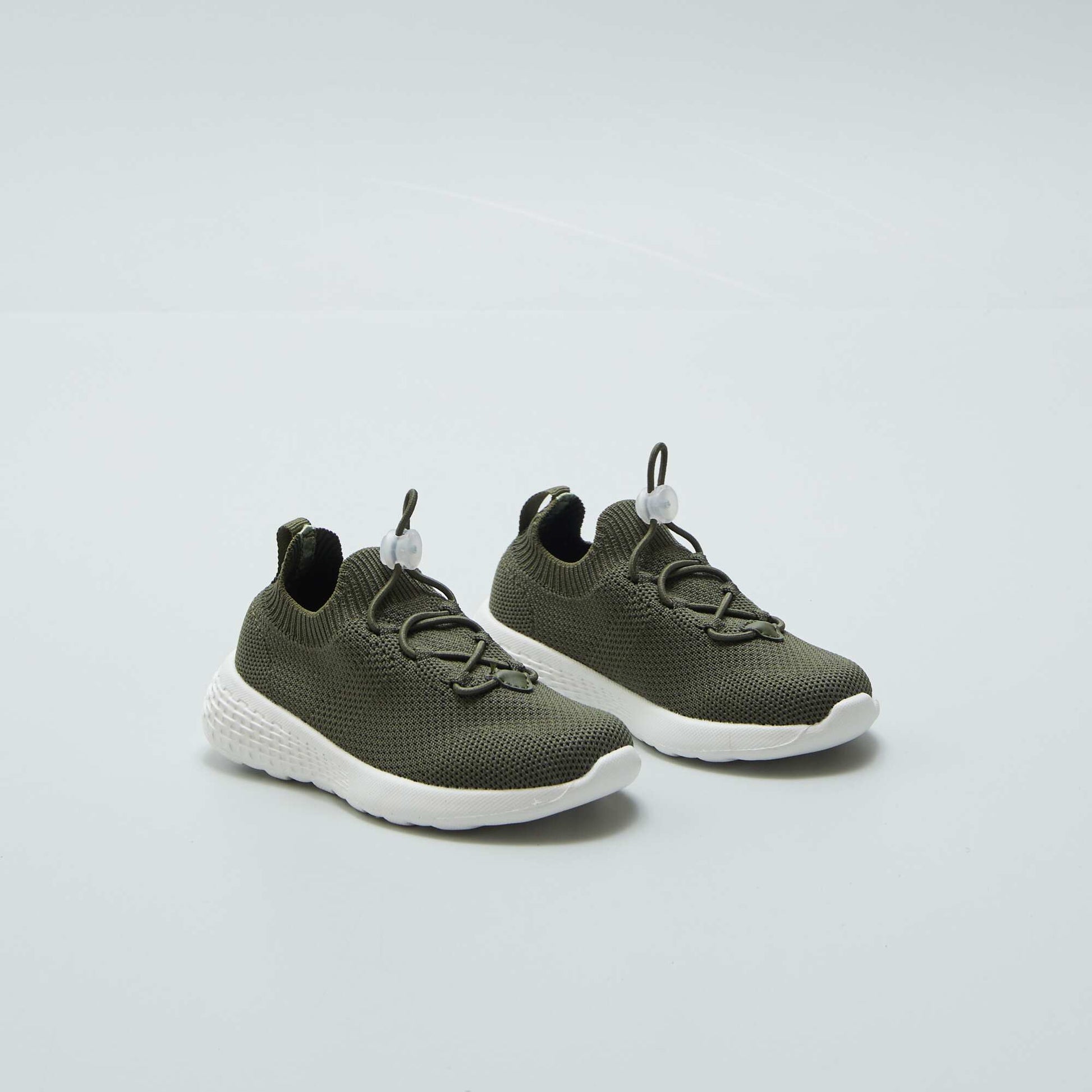 Baskets en mesh esprit running KAKI