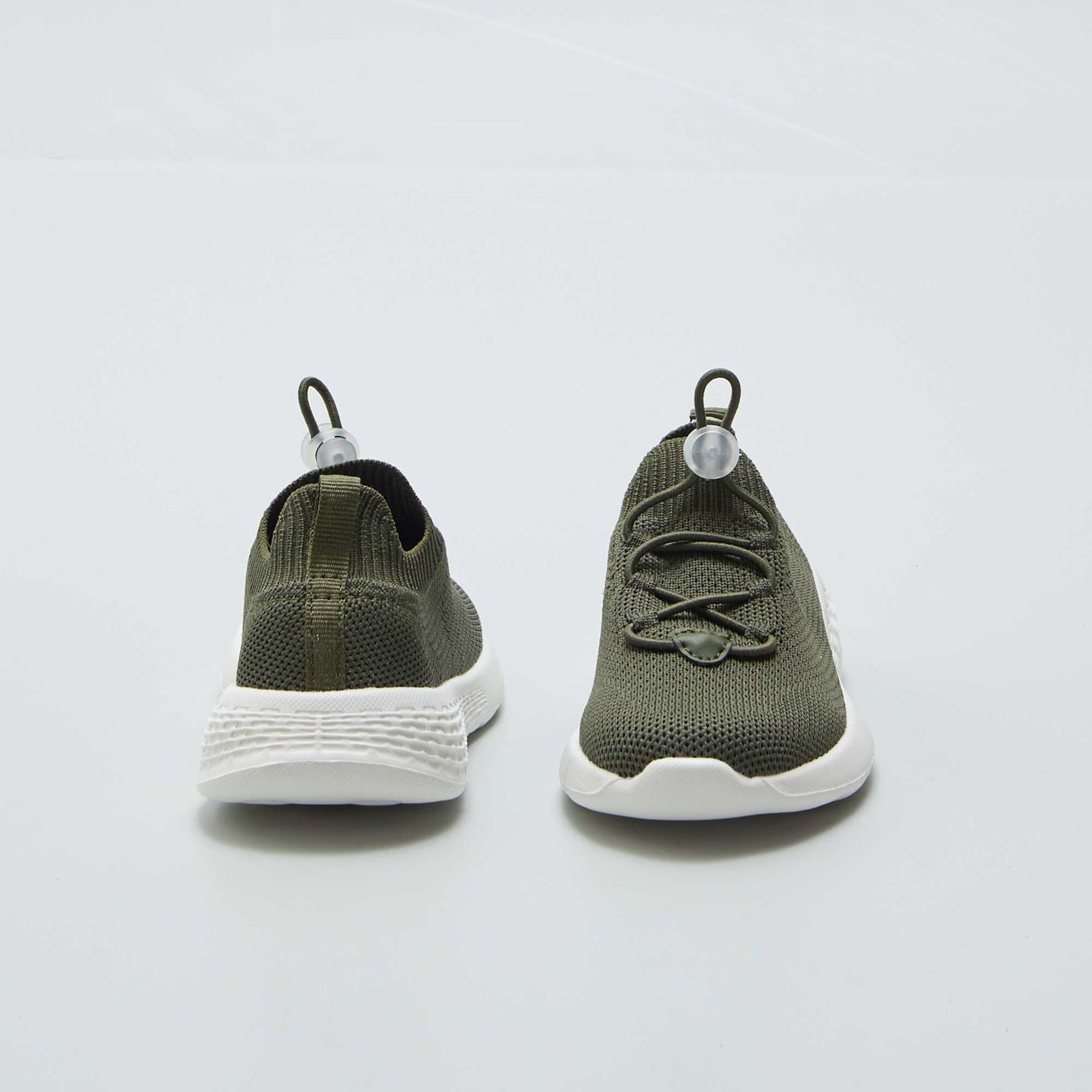 Baskets en mesh esprit running KAKI