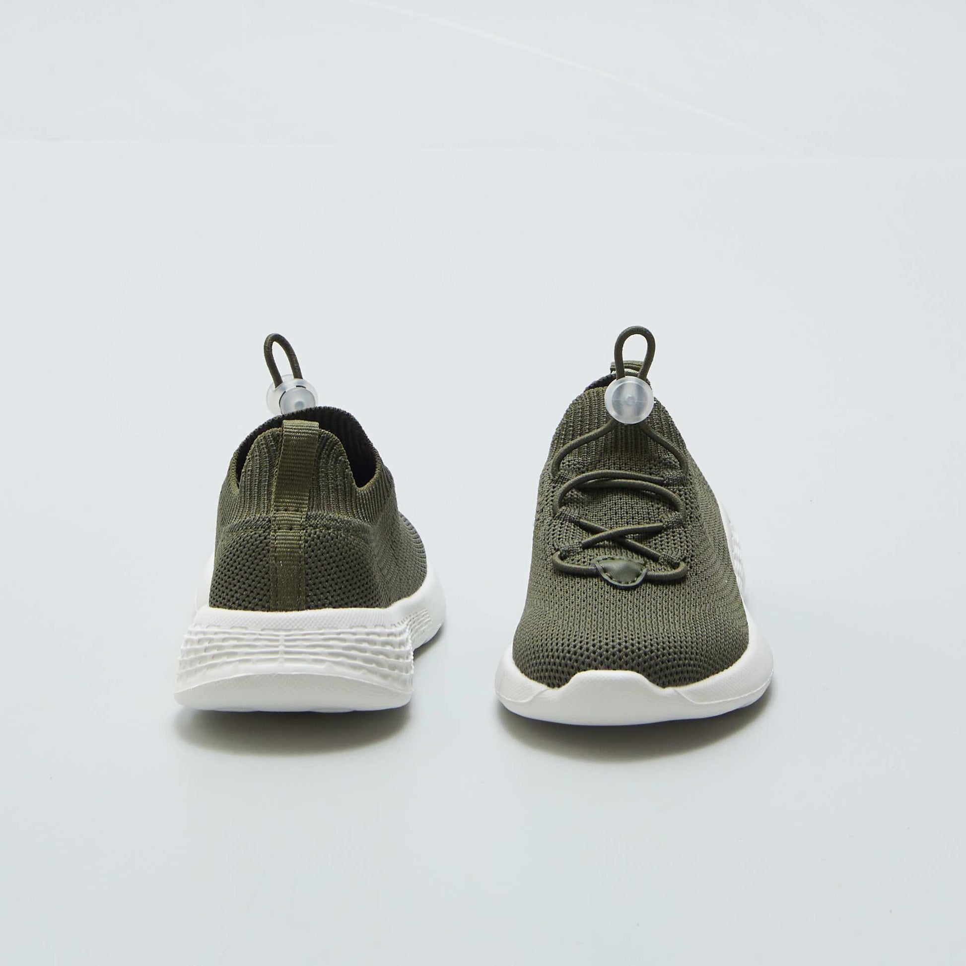 Baskets en mesh esprit running KAKI