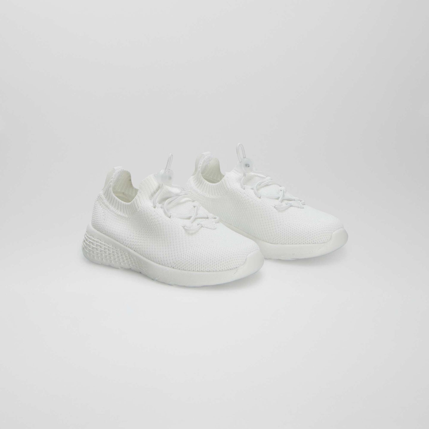 Baskets en mesh esprit running BLANC