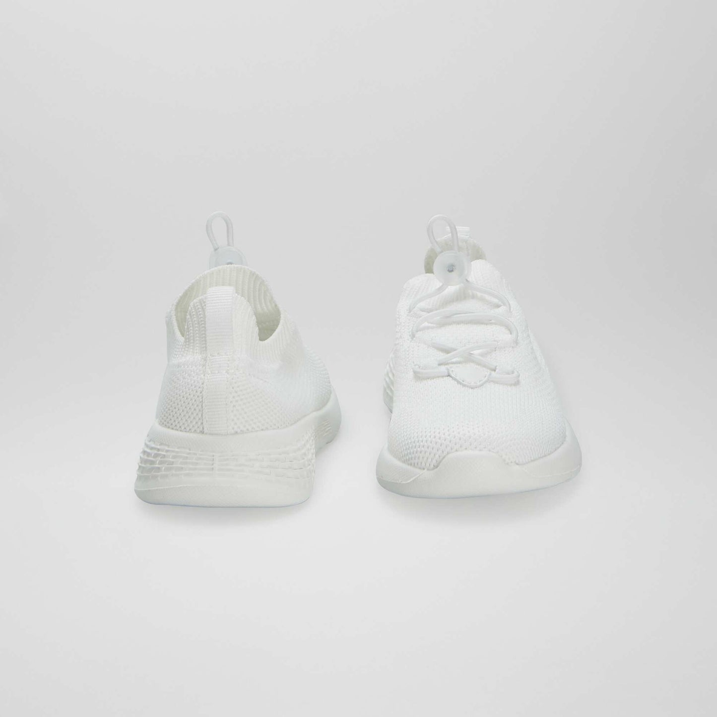 Baskets en mesh esprit running BLANC