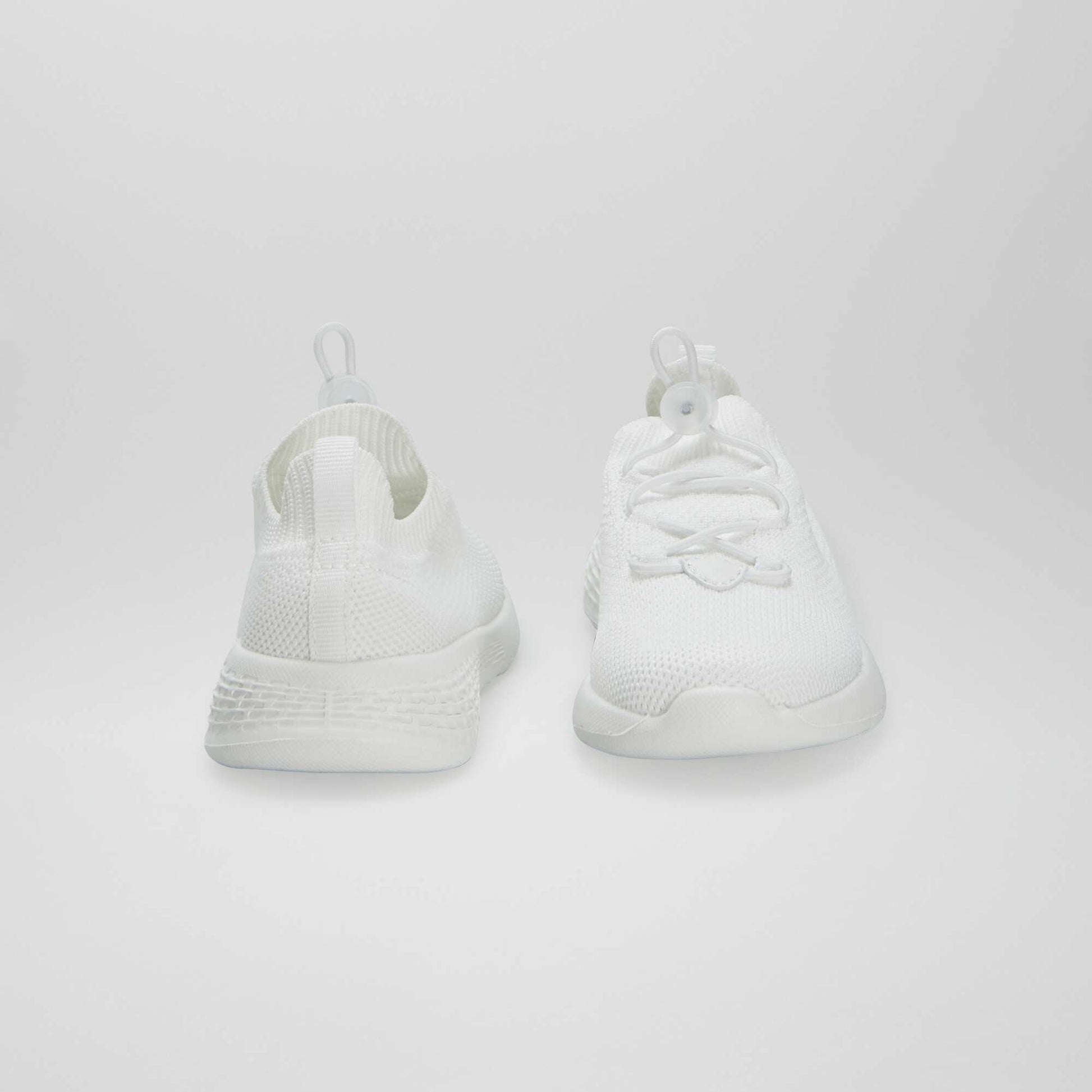 Baskets en mesh esprit running BLANC