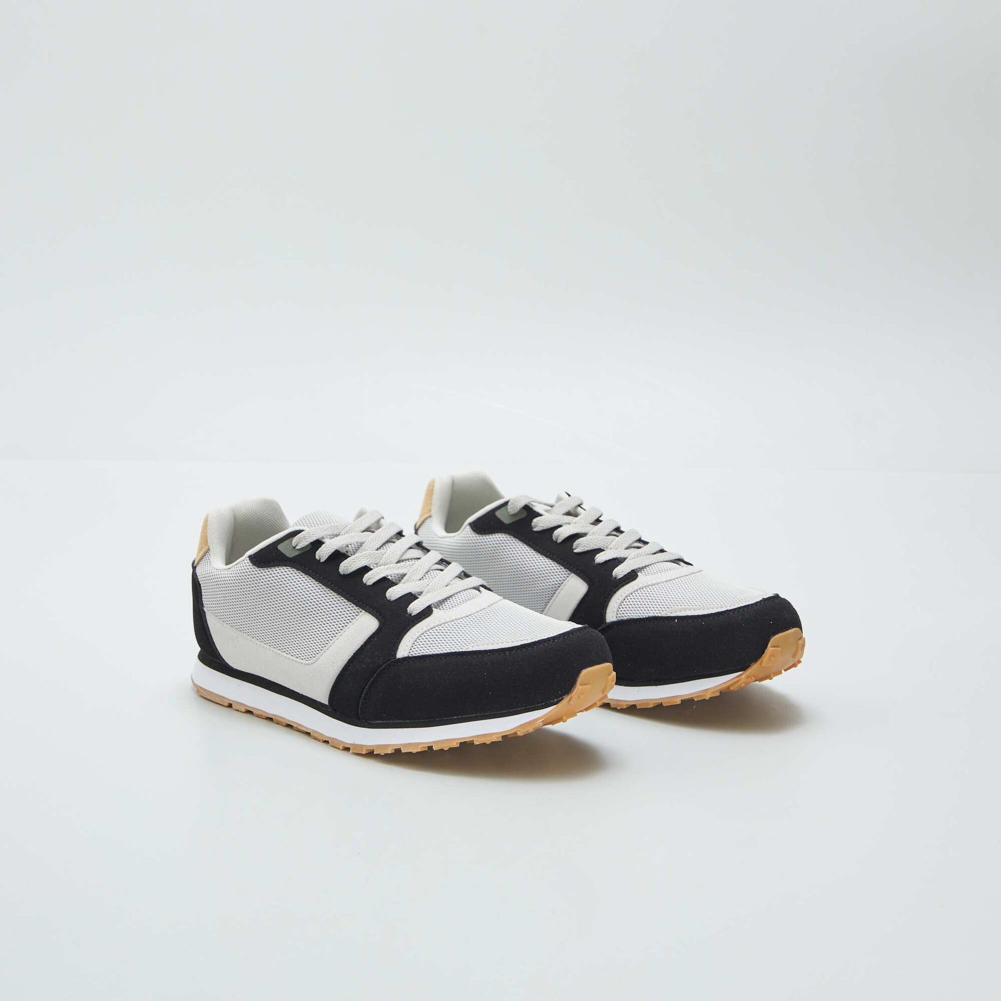 Baskets running retro tricolore NOIR