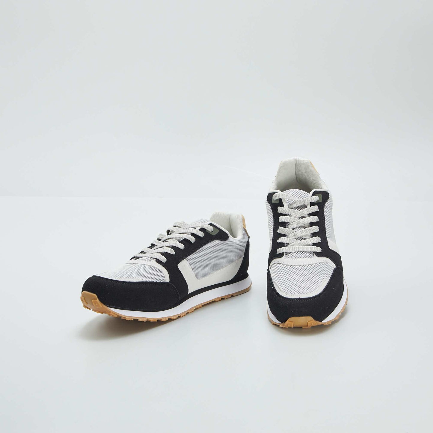 Baskets running retro tricolore NOIR
