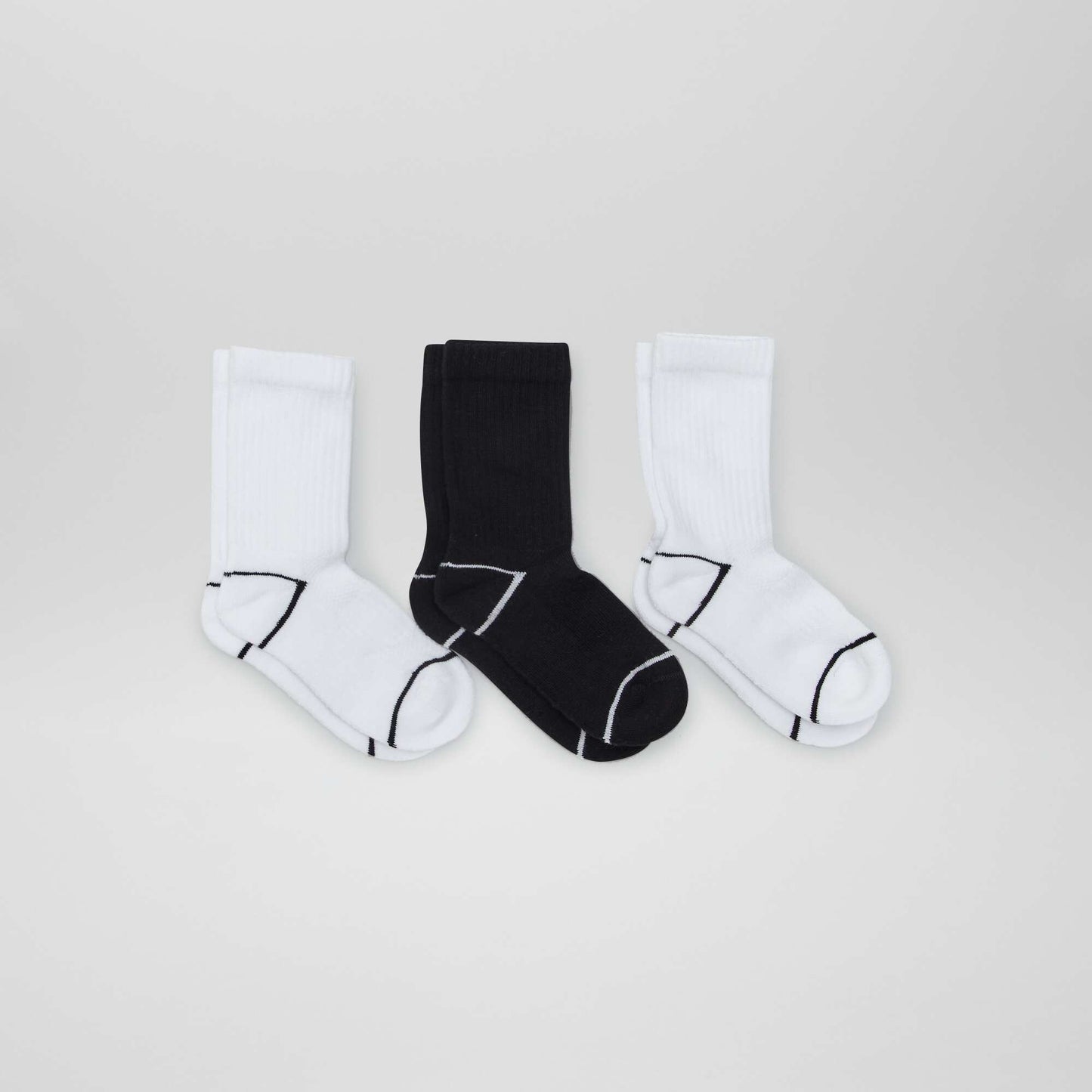 Chaussettes de sport BLANC/NOIR