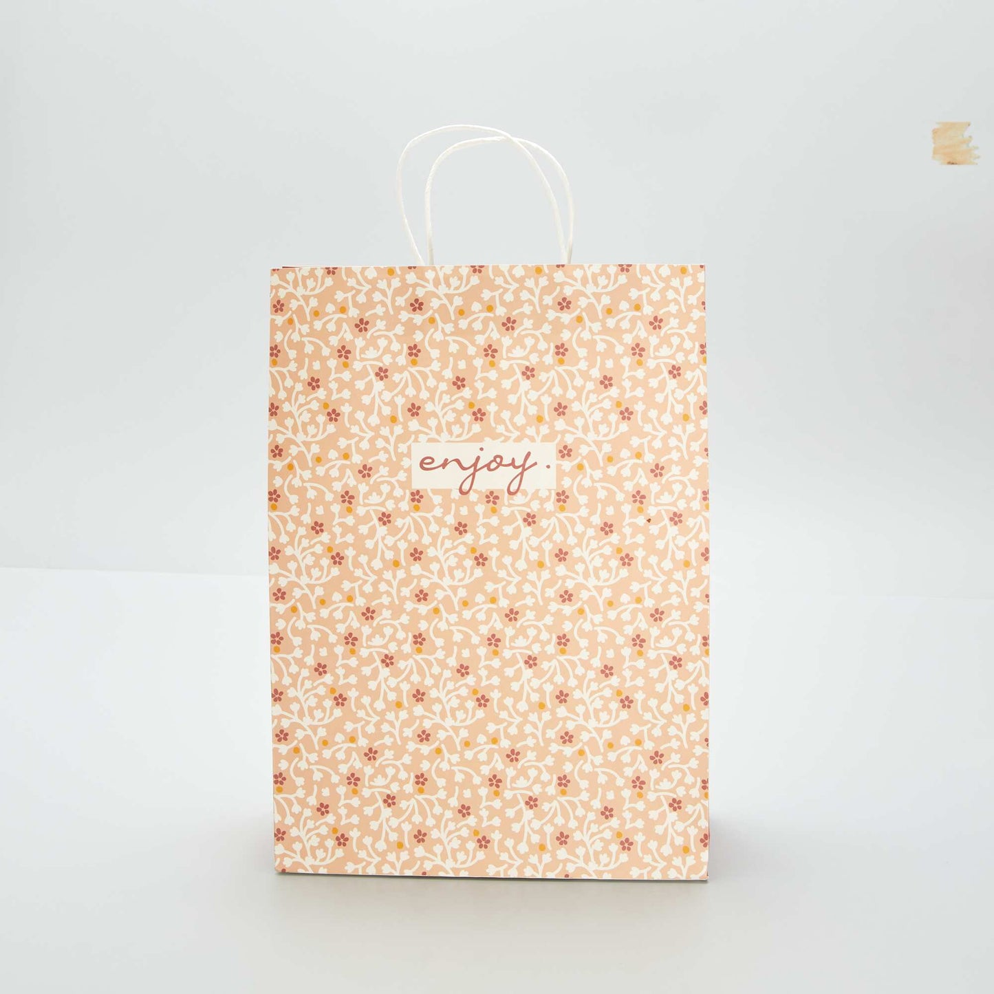 Grand sac cadeau imprimé ROUGE